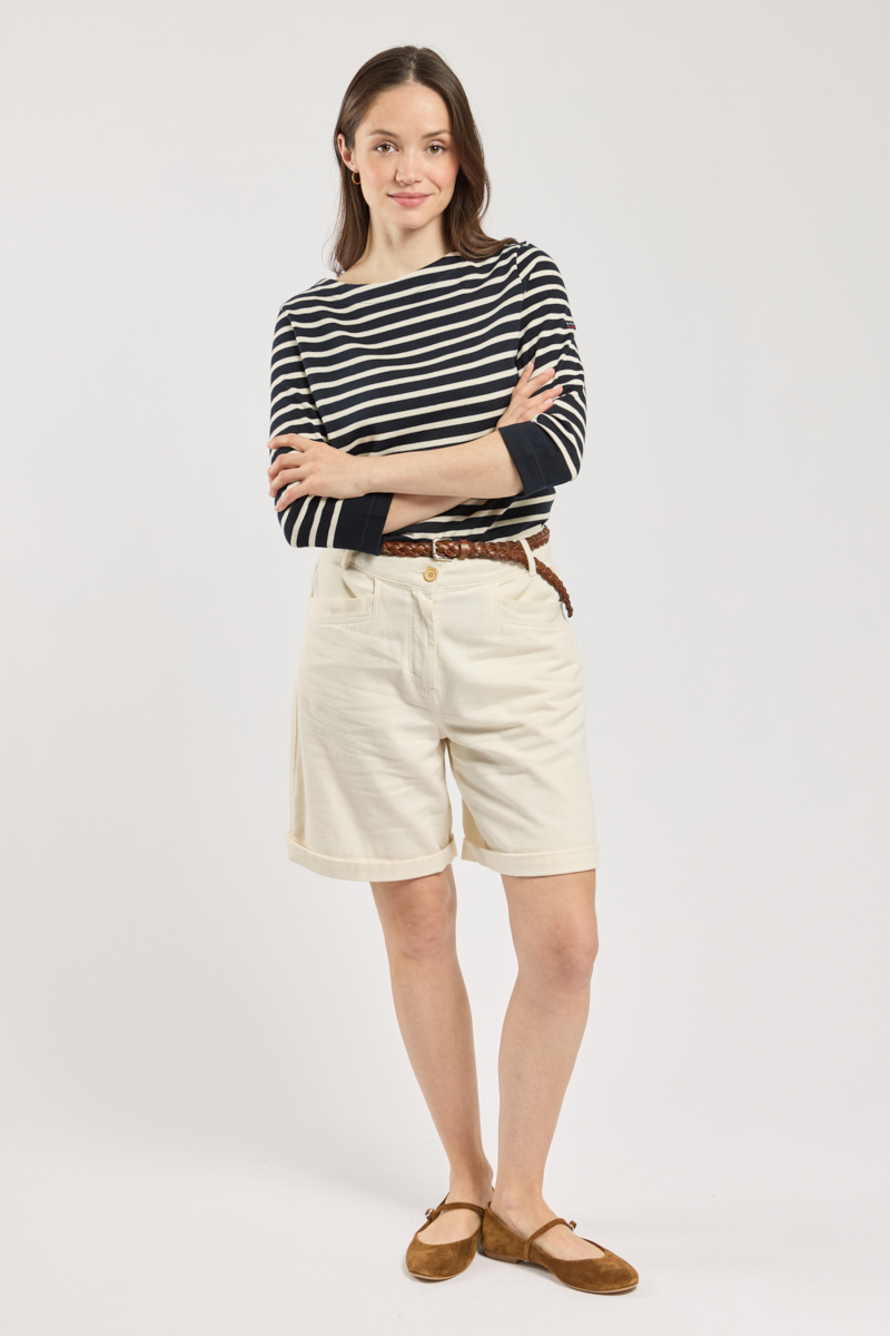 Marinière manches 3/4 - coton rustique, ARMOR-LUX