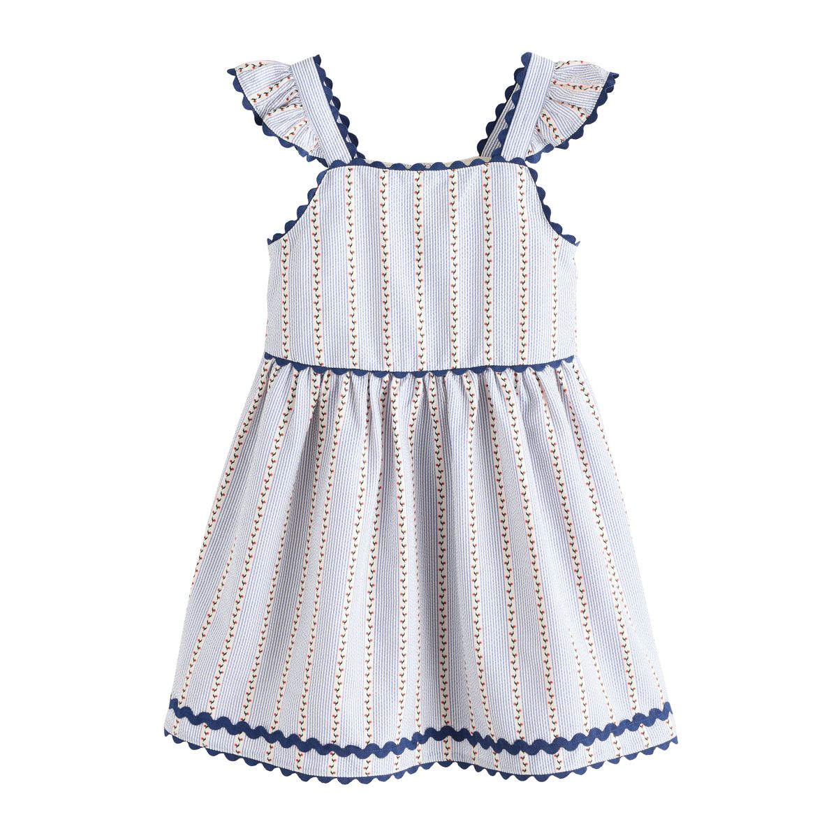Robe rayée à volants, NEXT