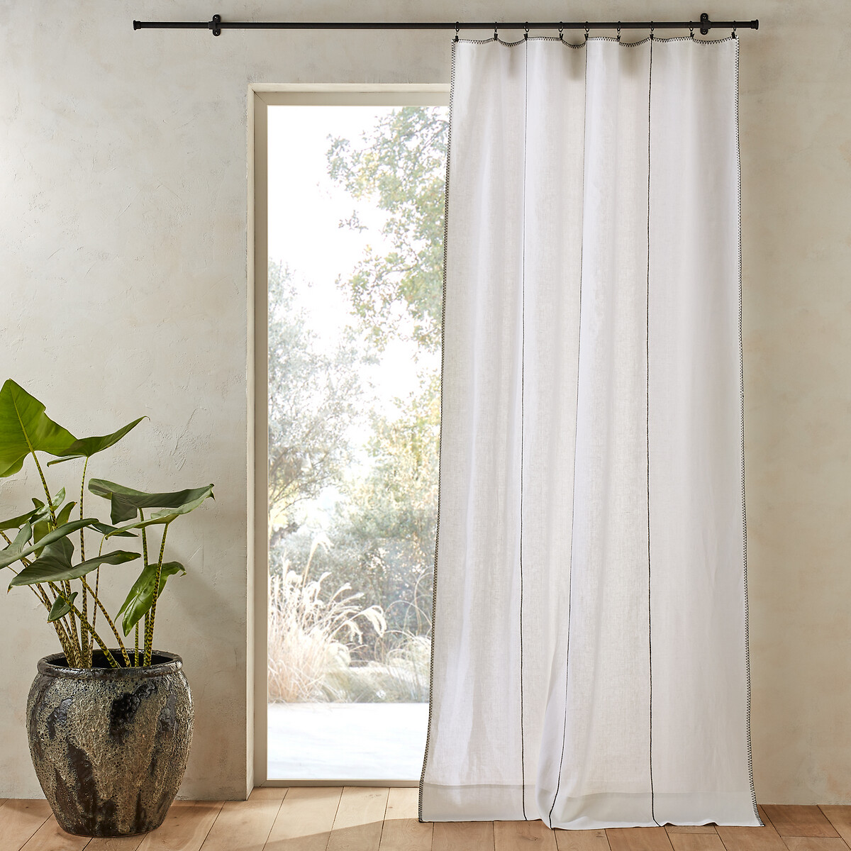 Tojos Washed Linen Single Curtain