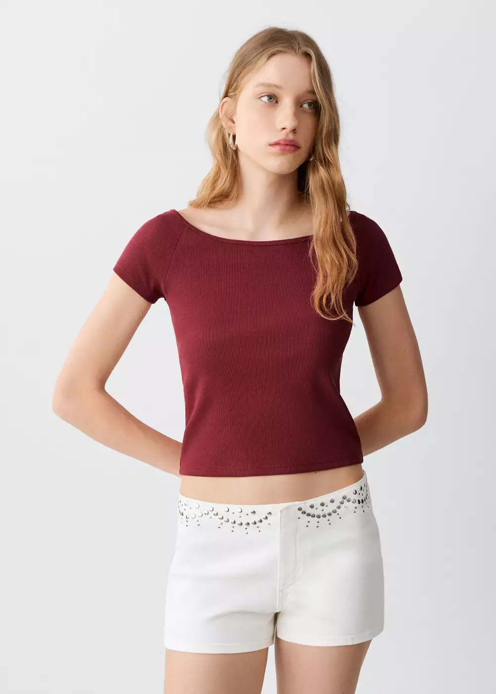 T-shirt basique en coton, MANGO TEEN