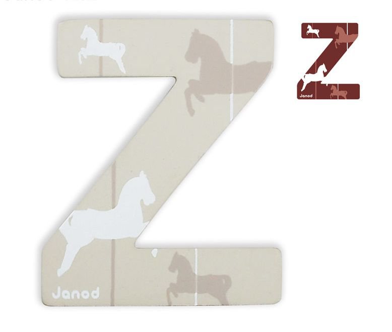 Lettre de l'alphabet ABCDeco Z, JANOD