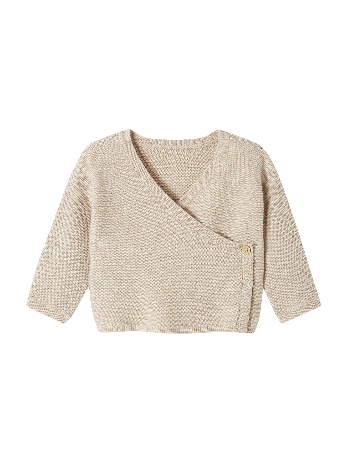 Brassière naissance tricot point mousse coton et laine, VERTBAUDET