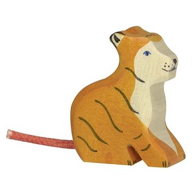 Figurine Petit tigre, assis HOLZTIGER