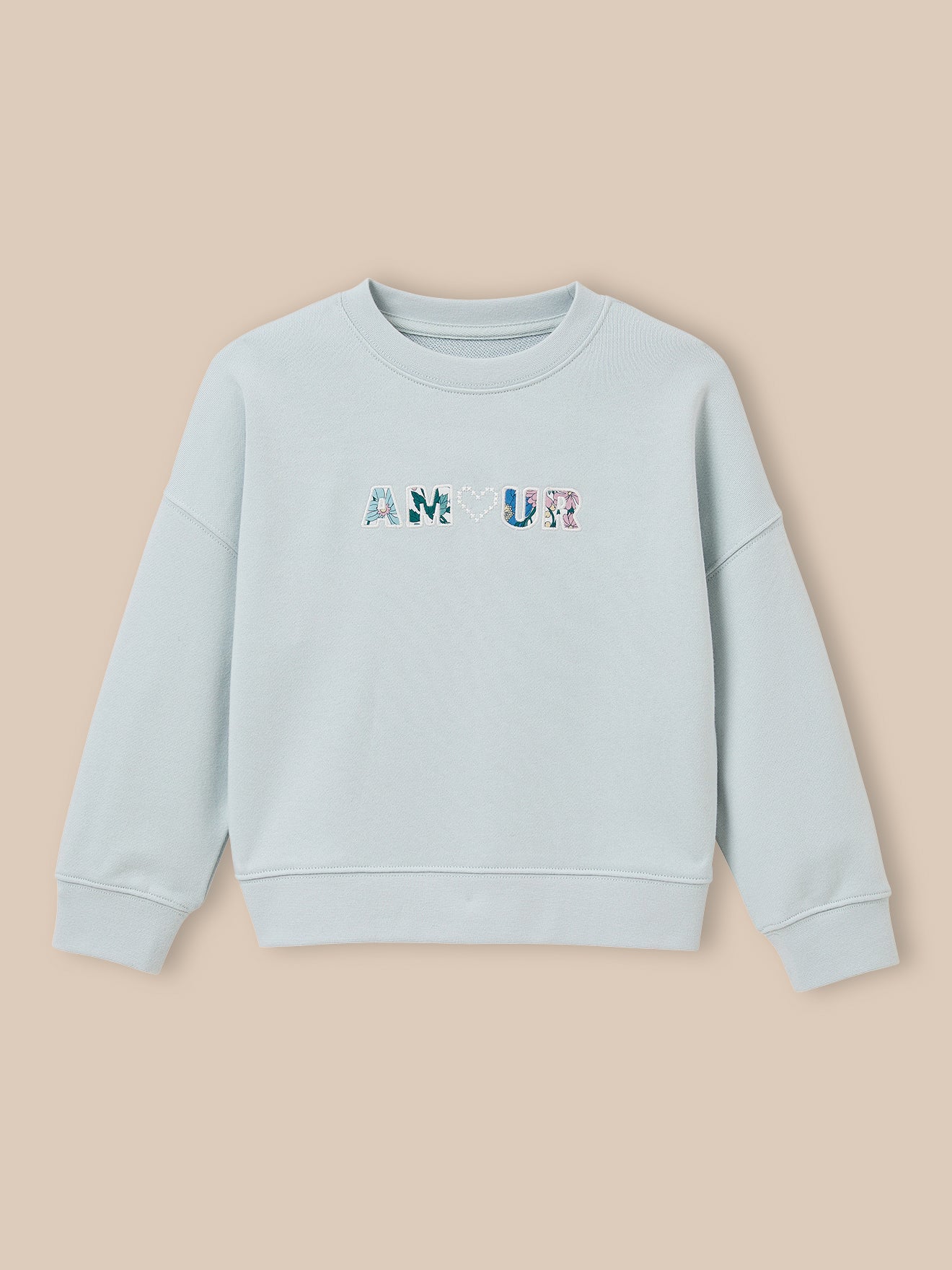 Sweat à message en tissu Liberty - coton biologique, CYRILLUS