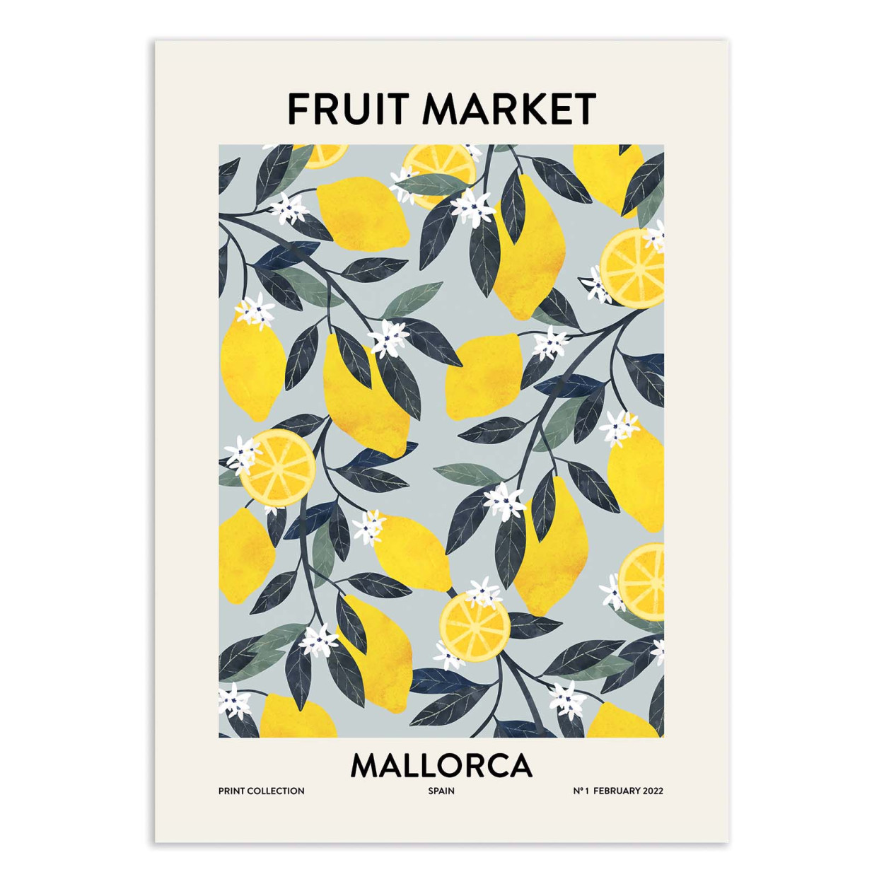 Affiche d'art - Mallorca market - El Buen Limon, WALL EDITIONS