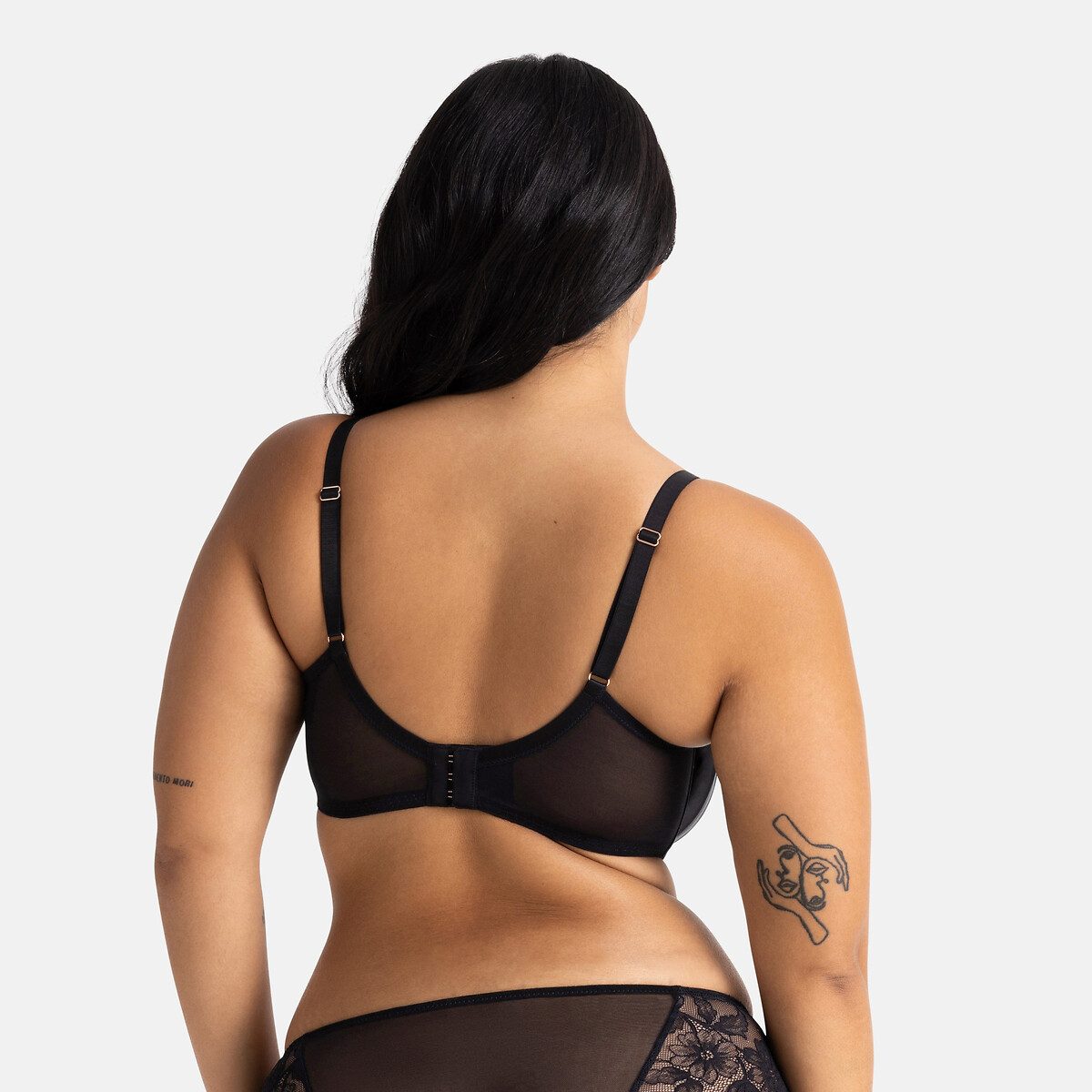 Akira satin lace bra black Dorina La Redoute