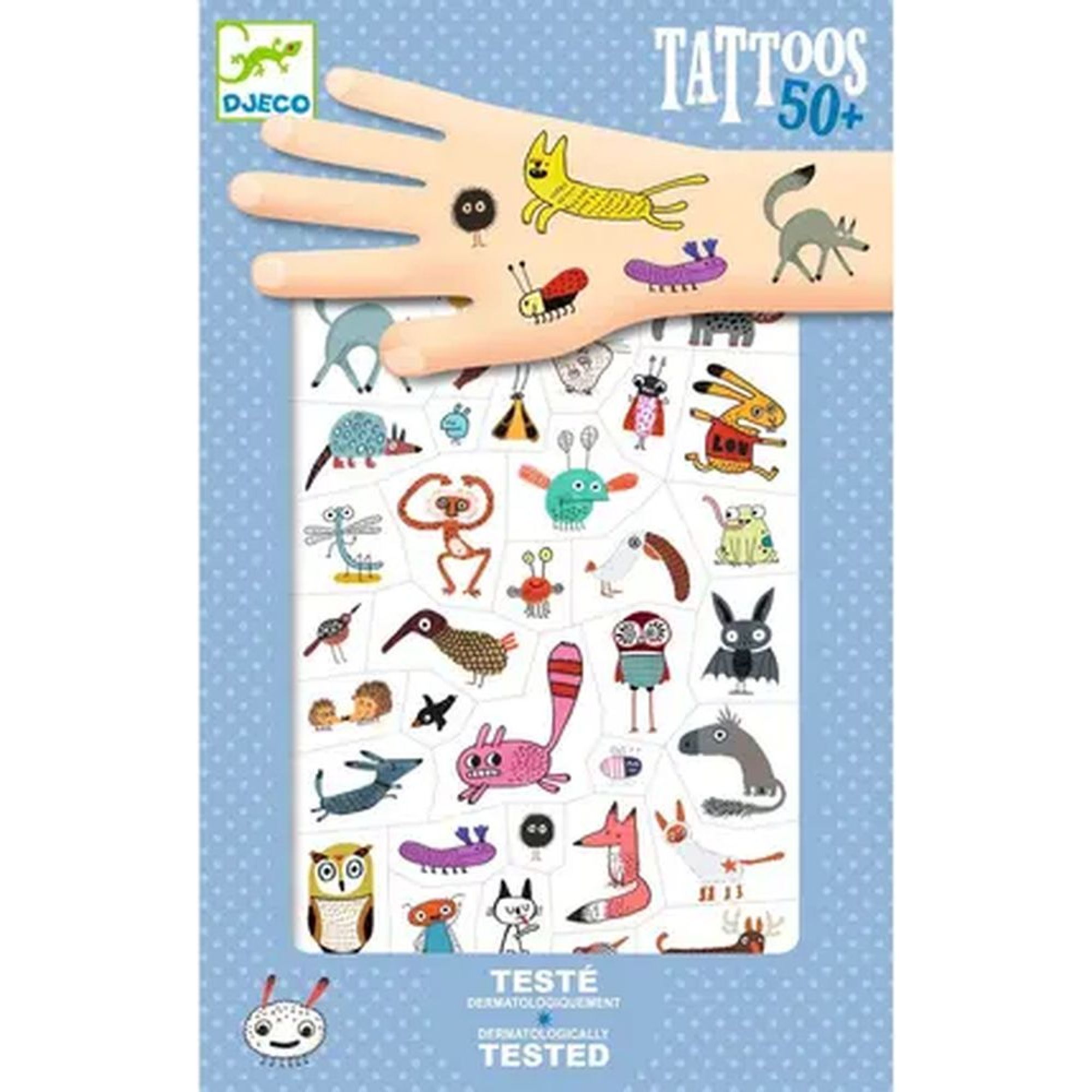 Tatouages enfant Petites bestioles, DJECO