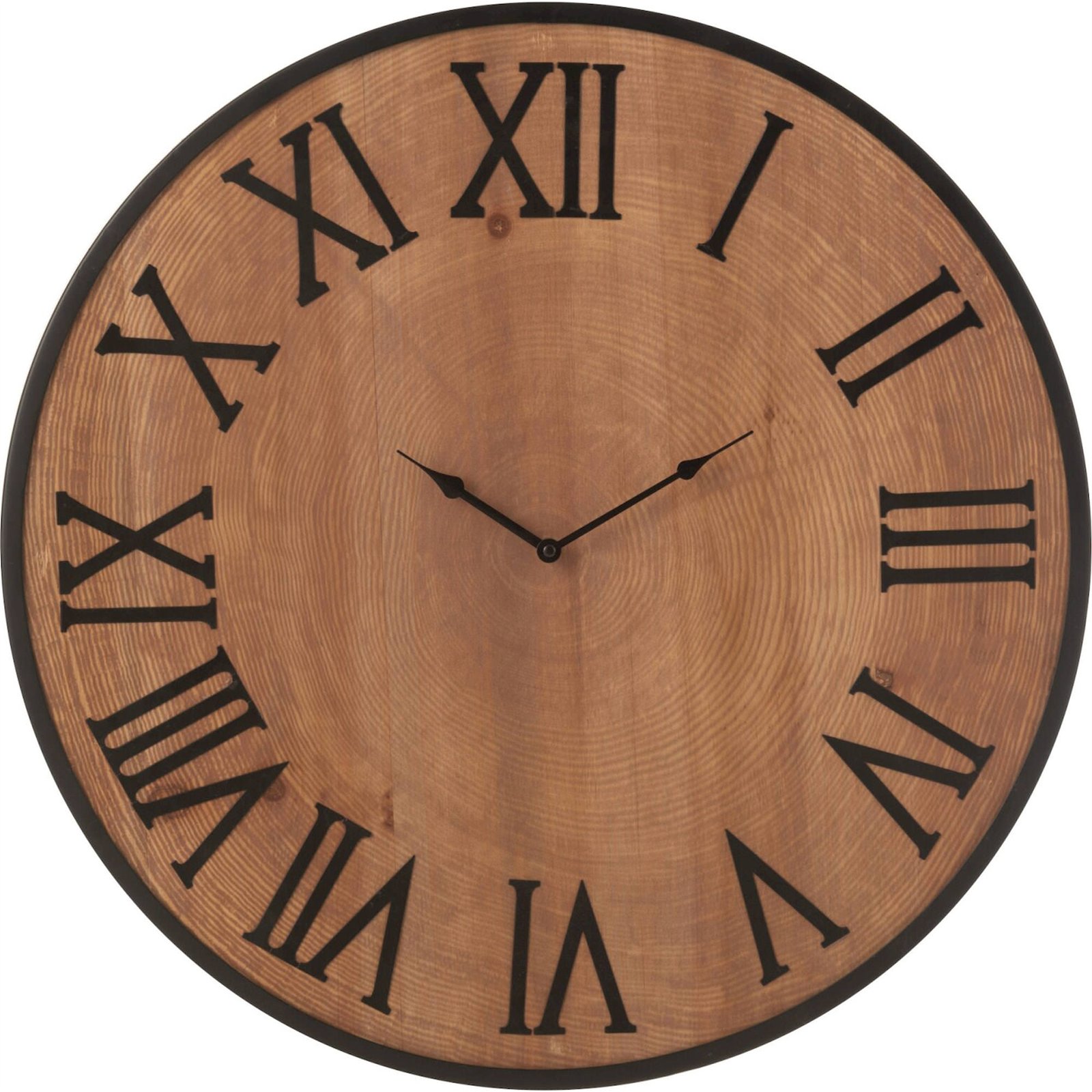 Horloge murale en bois et fer, RECOLLECTION