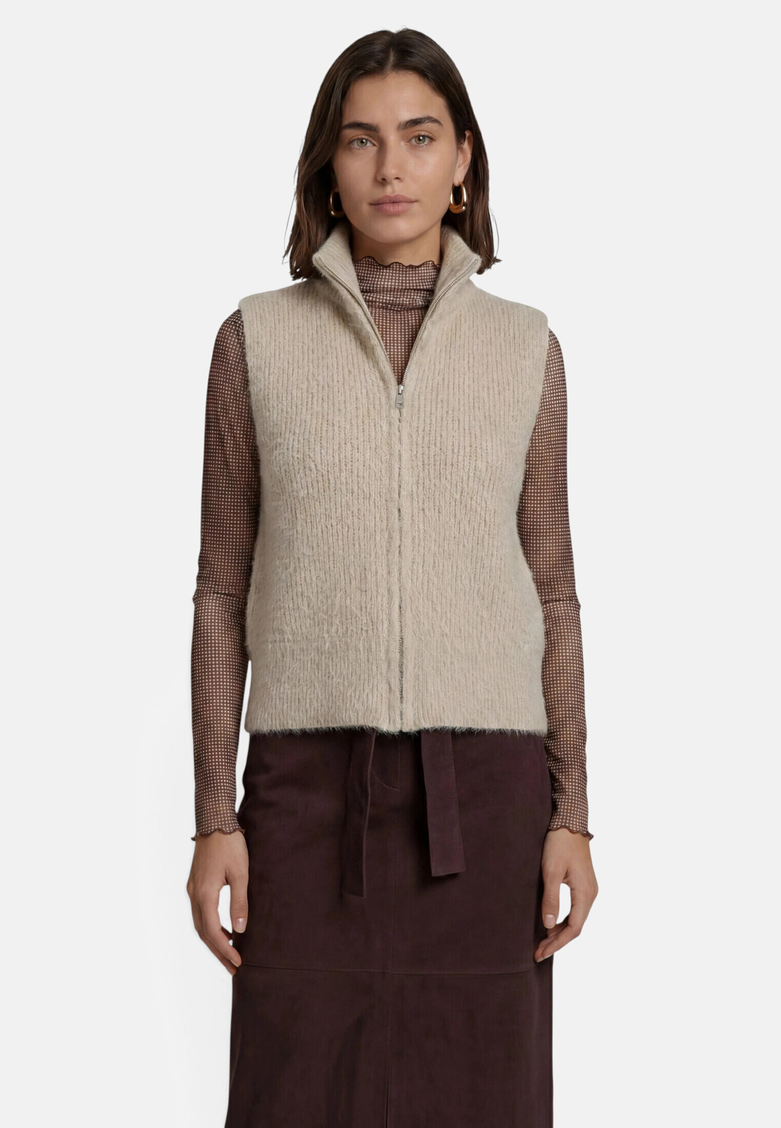 Cardigan en maille sans manches, ZERO