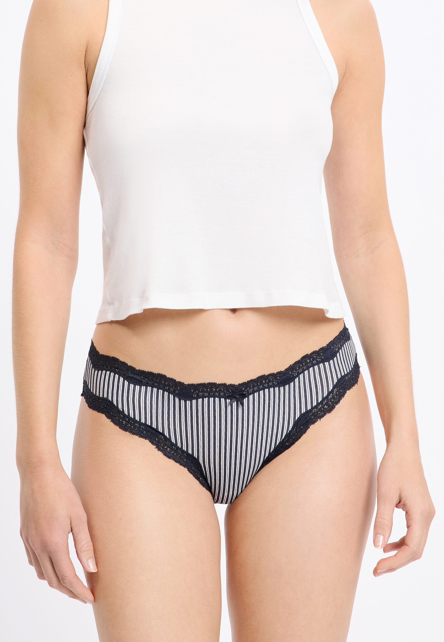 Lot De 3 Culottes Femme Taille M Couleur Marine - Neuf Avec étiquettes, Marque Plaisir