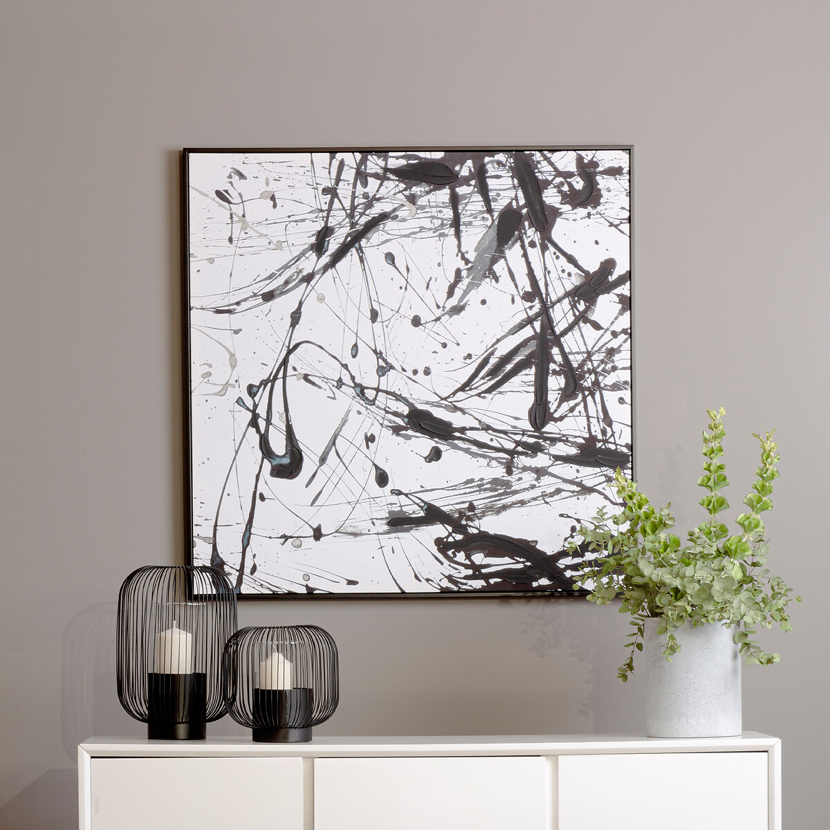 103X103Cm Black And White Wall Art, FIFTY FIVE SOUTH