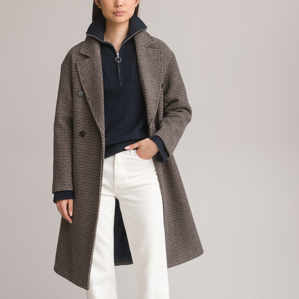 manteau etam pied de poule