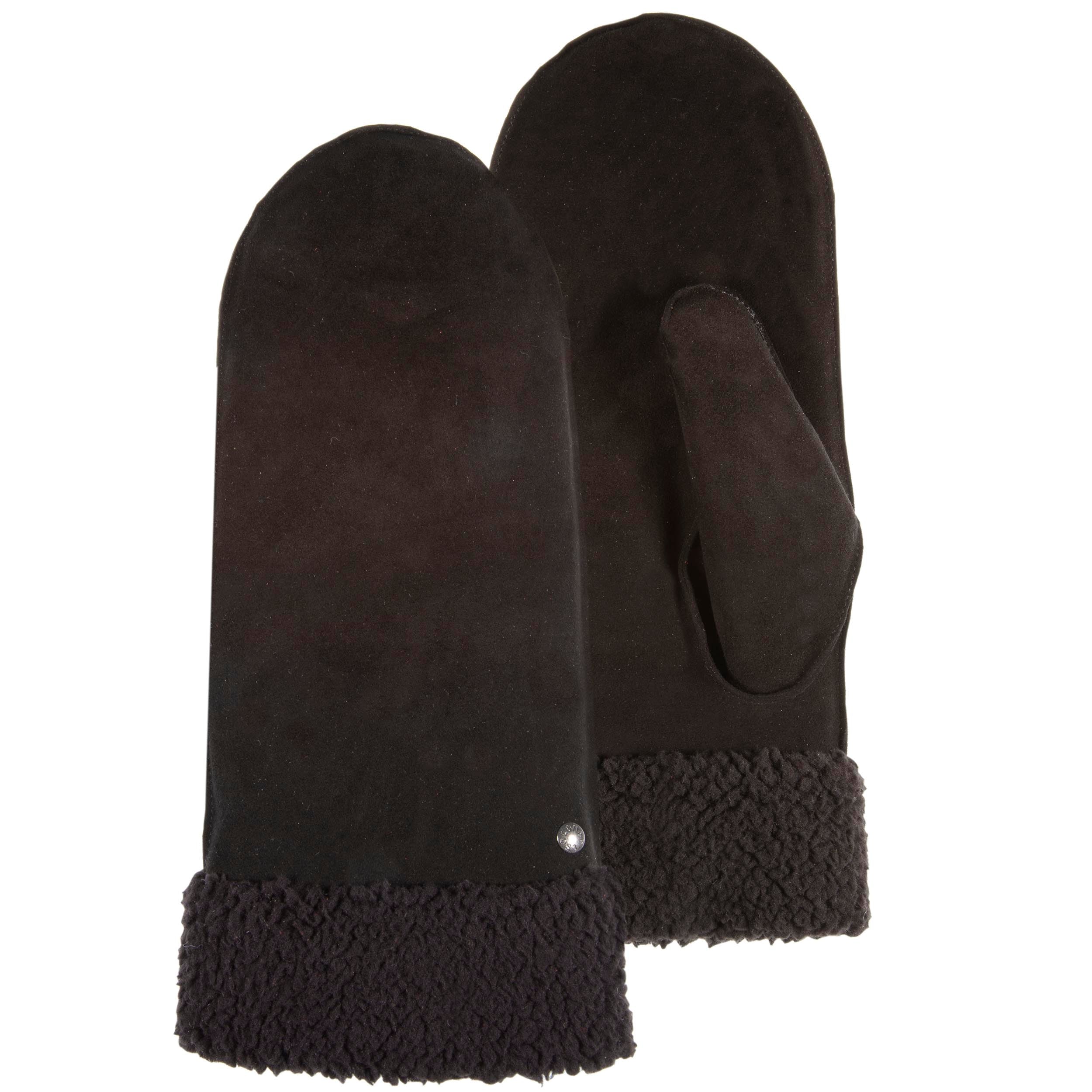 Gants en cuir de chèvre velours, doublés imitation fourrure, ISOTONER