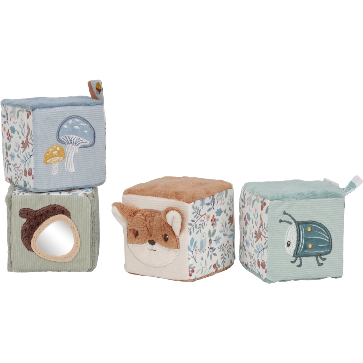 Lot de 4 cubes doux, LITTLE DUTCH