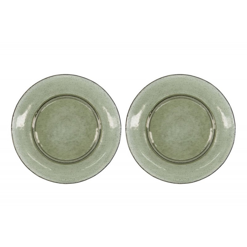 Assiette en verre Rain set de 2, HOUSE DOCTOR