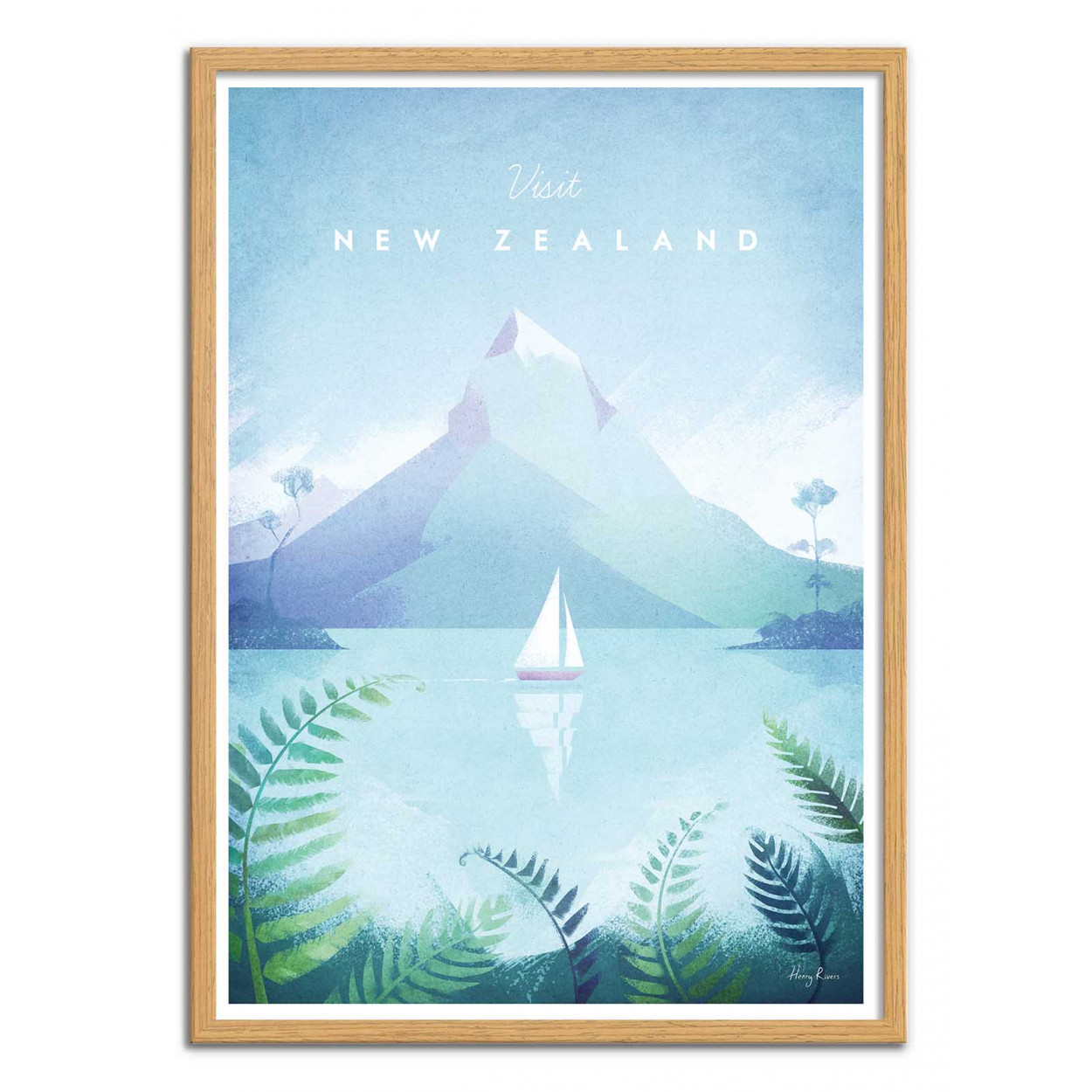 Affiche d'art - Visit New Zealand - Henry Rivers, WALL EDITIONS