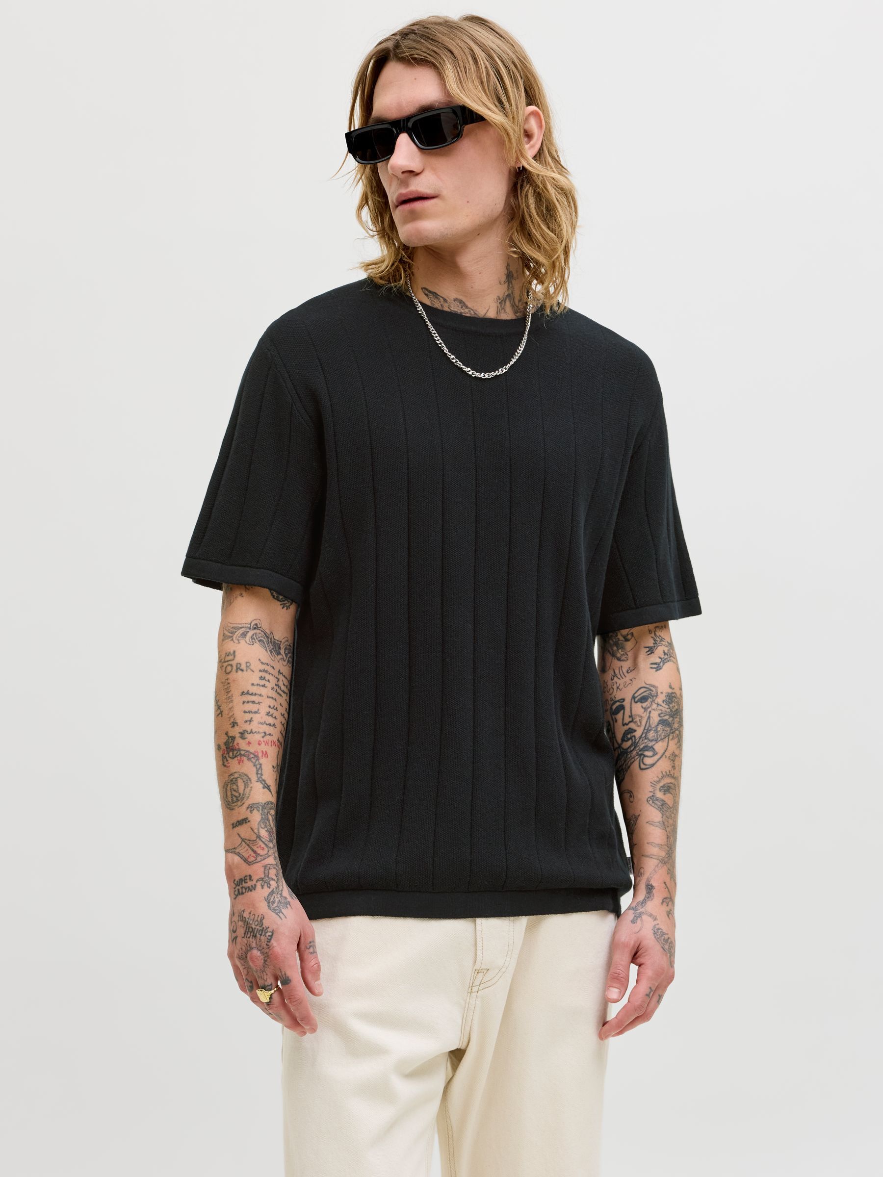 T-Shirt En Maille, JACK & JONES