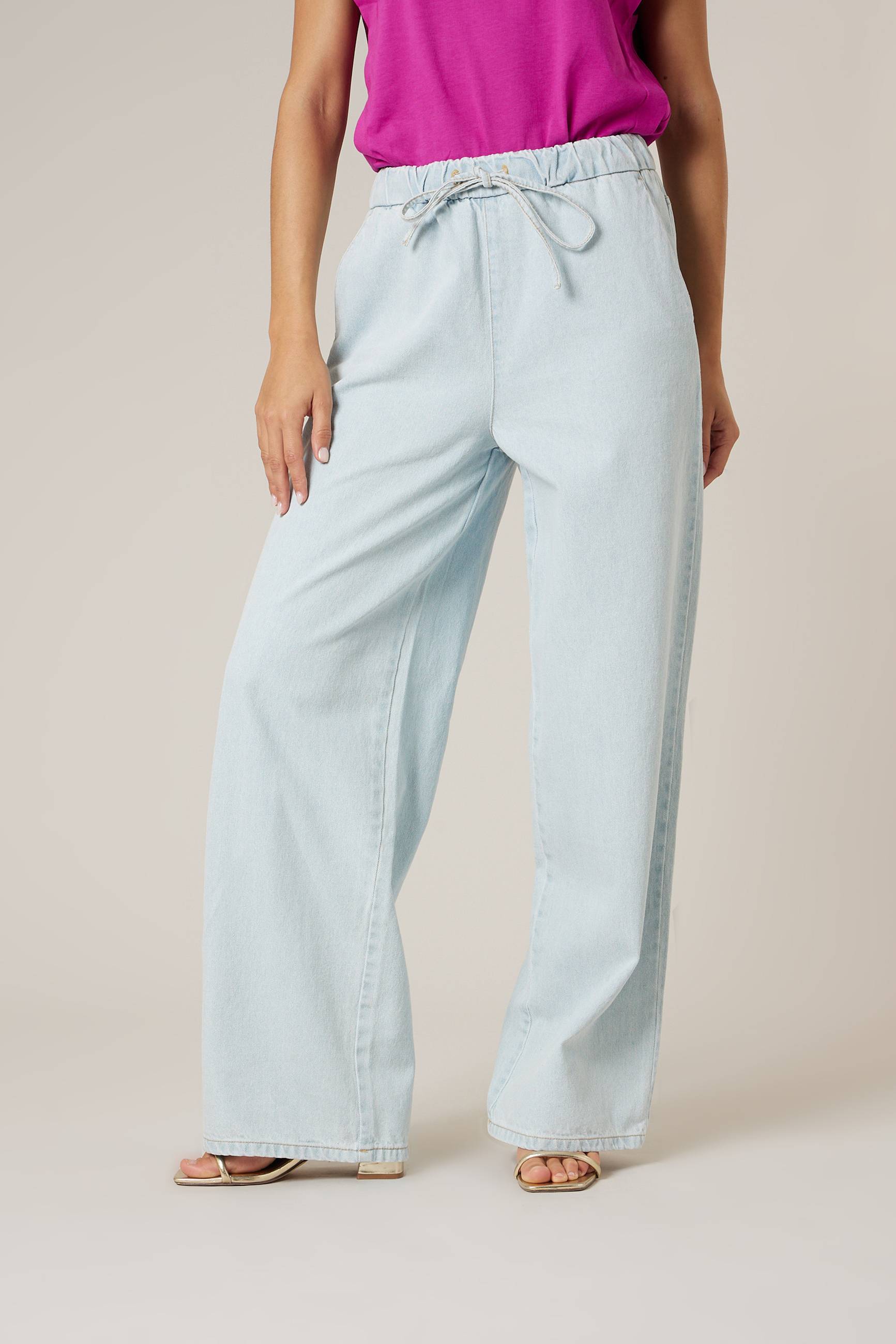 Jean wide leg femme en 100% coton NEREA, DEELUXE