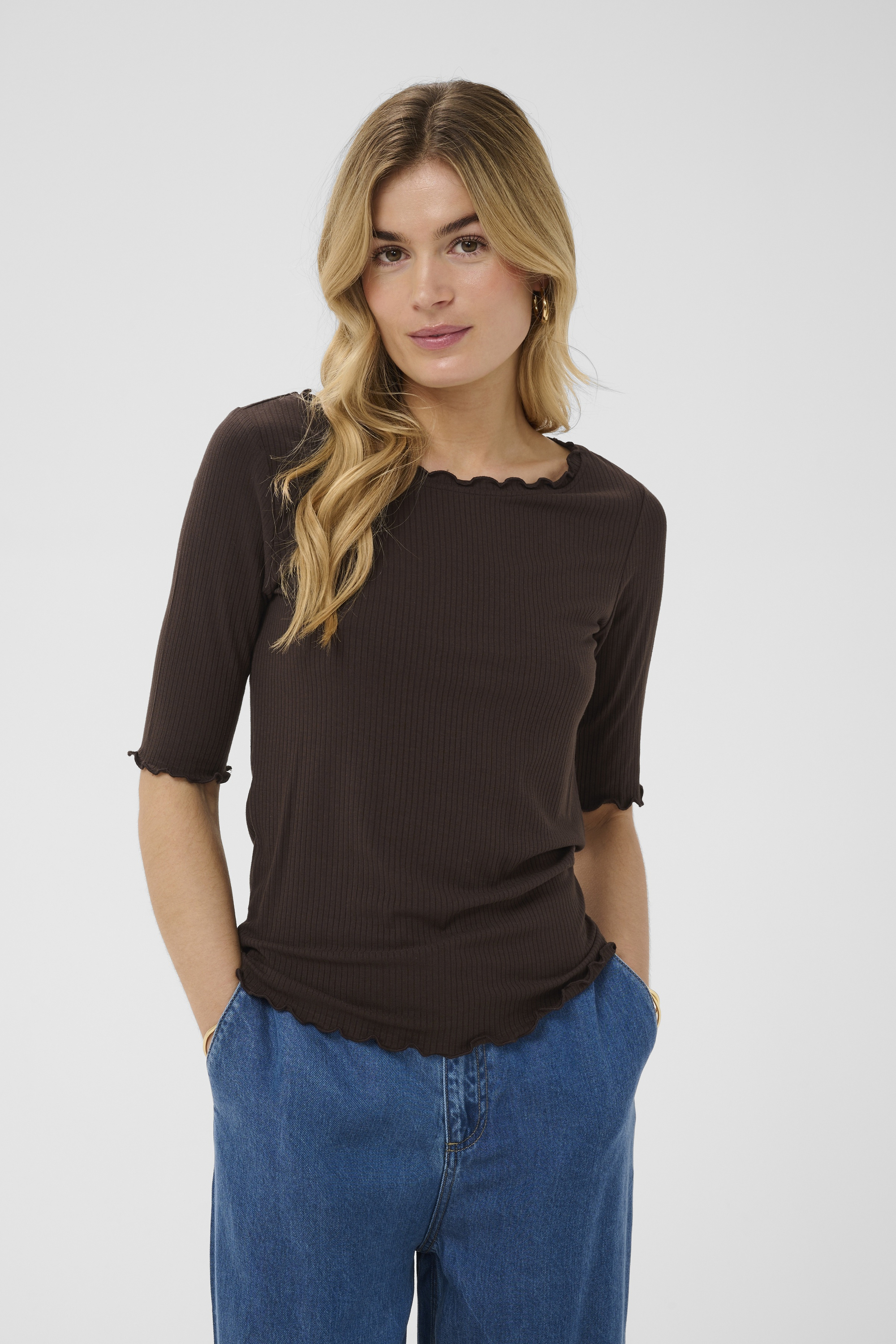 Blouse à manches longues, CREAM
