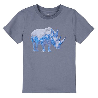 T-shirt col rond, motif rhinocéros LA REDOUTE COLLECTIONS