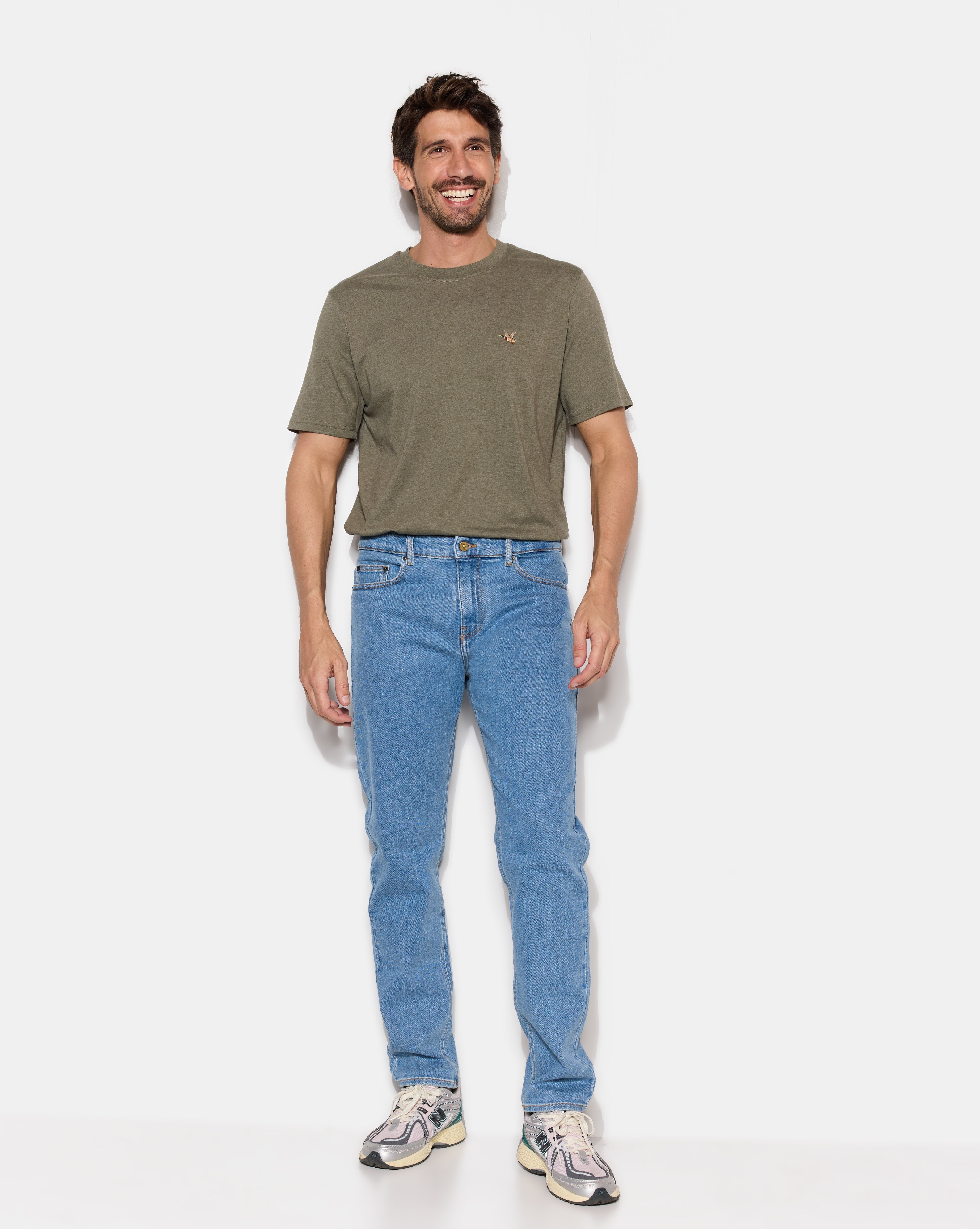 Jeans carotte en coton TAPERED, CHEVIGNON