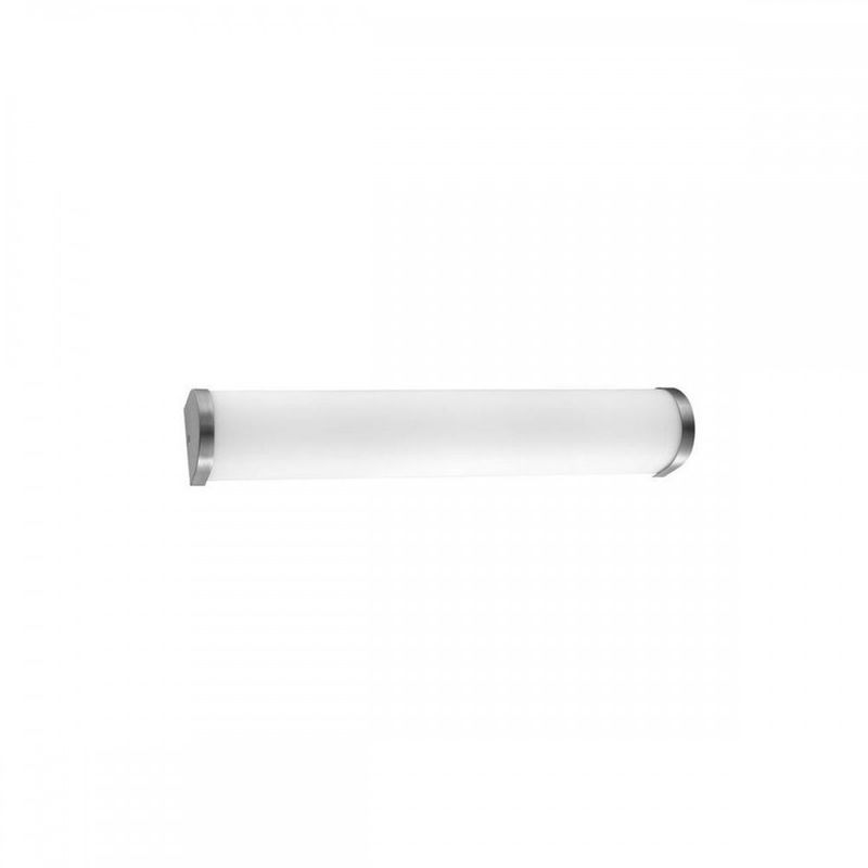 applique salle de bain polo satine & blanc led e14 3x5 w