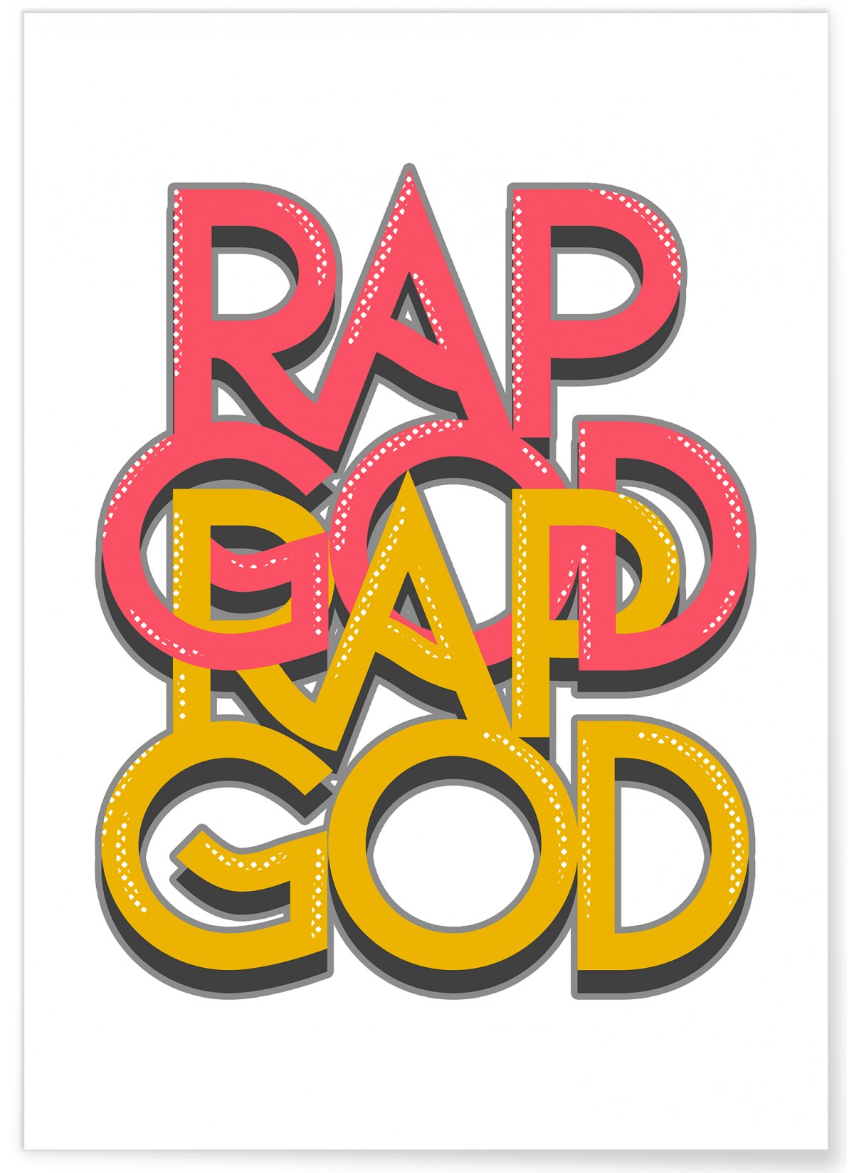 Affiche 'Rap God', L'AFFICHERIE
