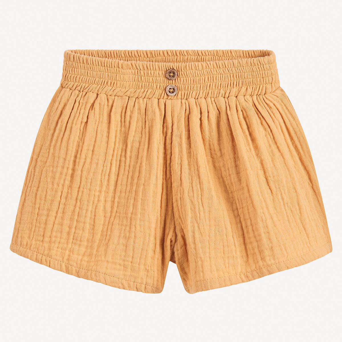 Pantaloncini in cotone garzato, elastico in vita, LA REDOUTE COLLECTIONS
