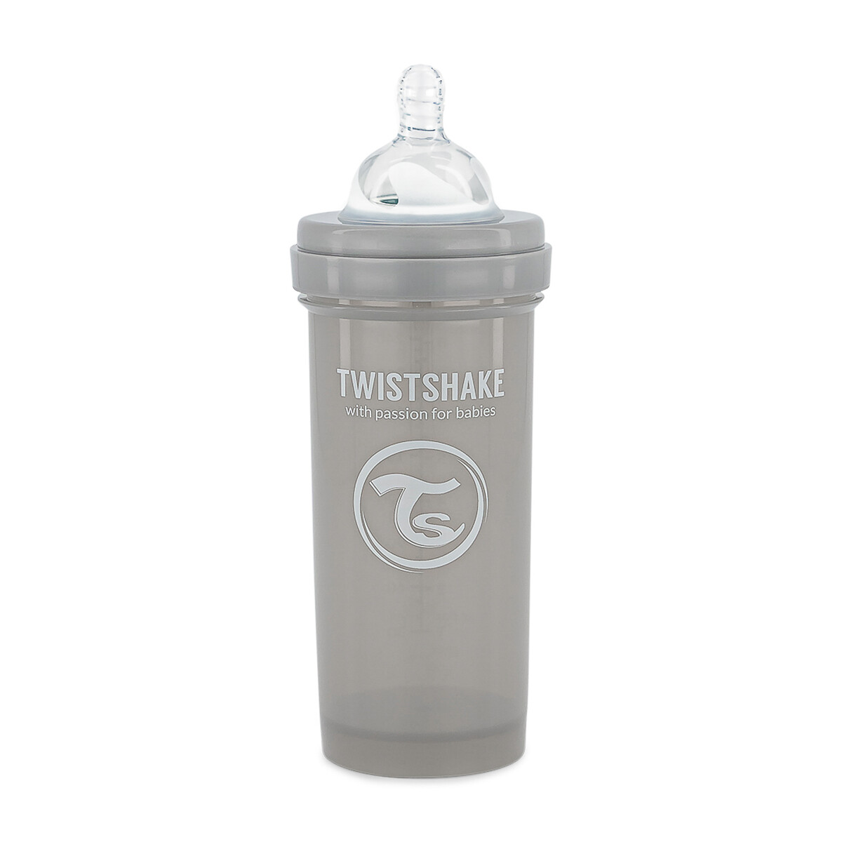 Biberão  Cinza Pastel (260ml)