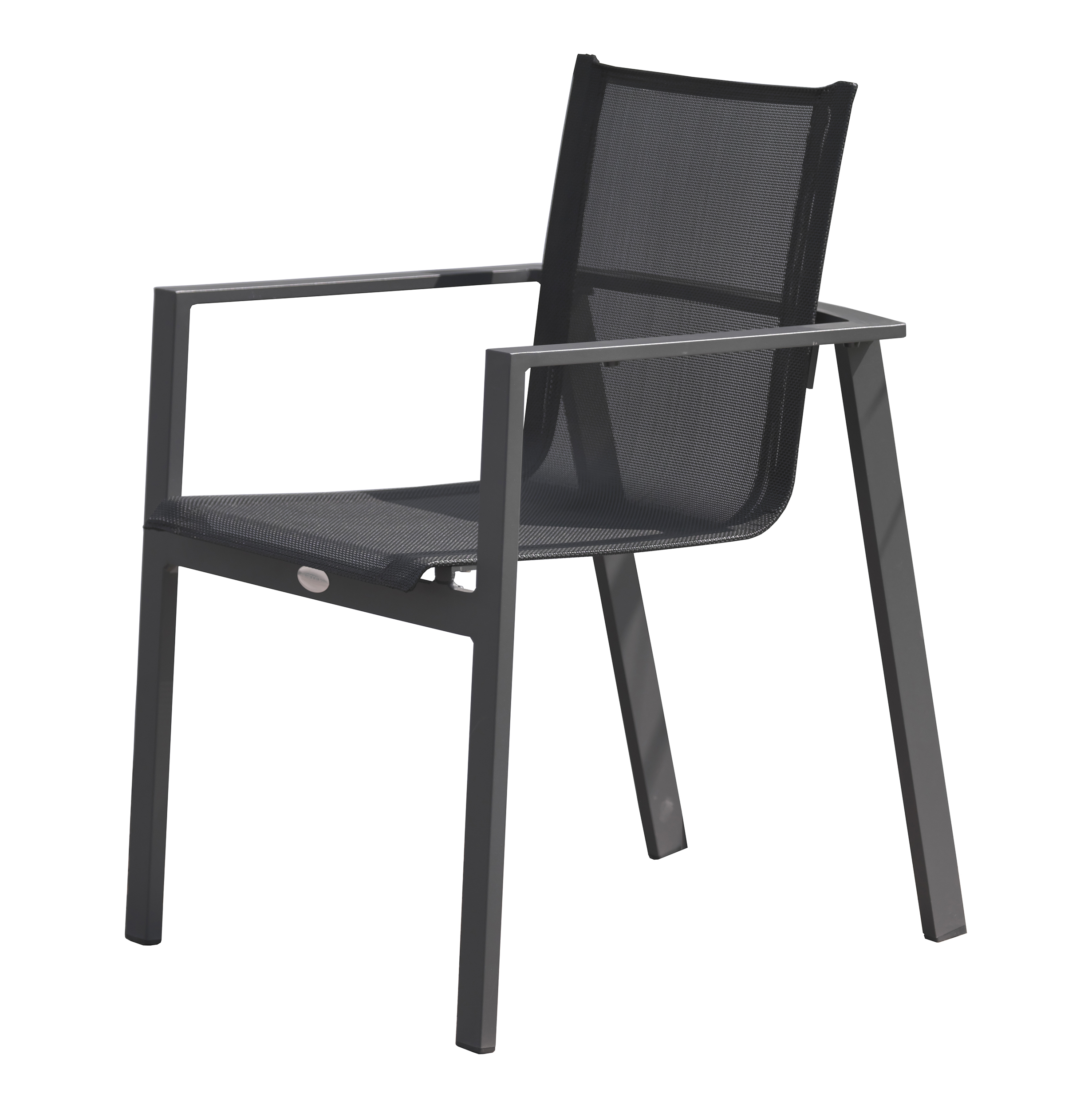 Fauteuil de jardin empilable en aluminium ALU-MIAMI, DCB GARDEN