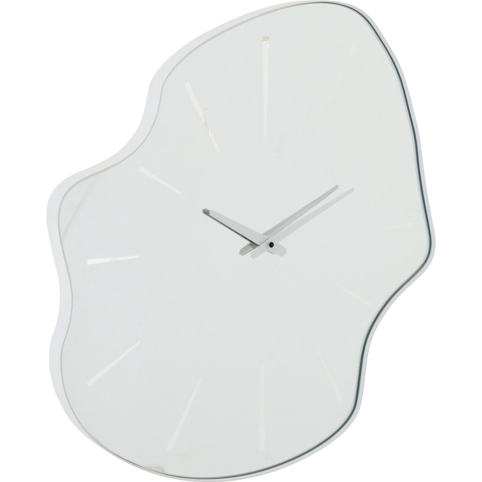 Horloge murale irrégulière en verre, RECOLLECTION