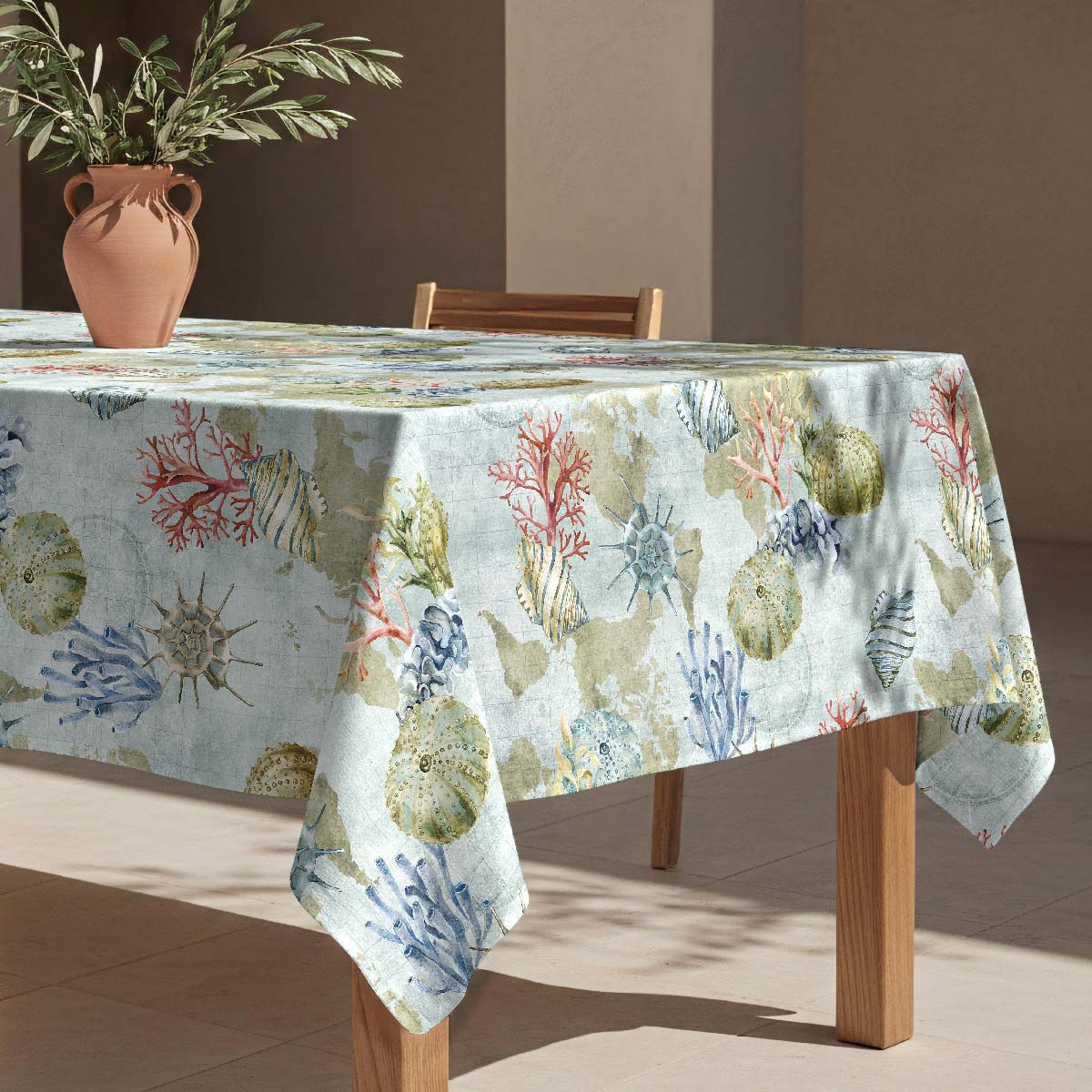 Nappe anti-taches Undersea - 100% coton -, NAF NAF HOME
