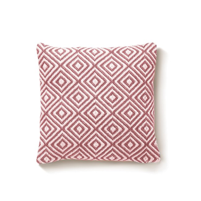 Outdoor/Indoor Geometric Woven Cushion - 100% Recycled 45x45cm - HUG RUG WOVEN