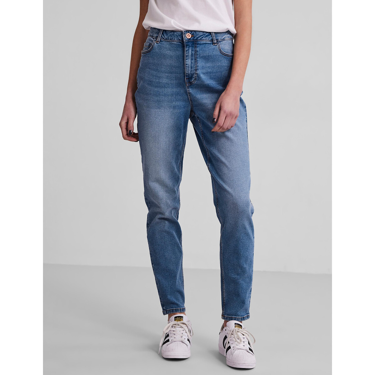 Pieces Mom jeans met hoge taille