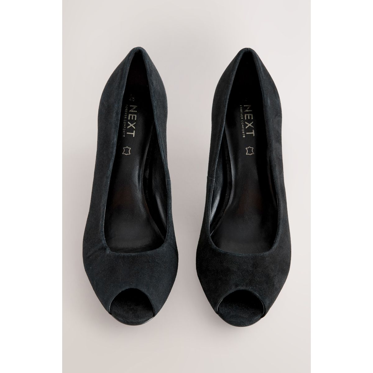 Chaussures à bout ouvert en cuir premium, NEXT