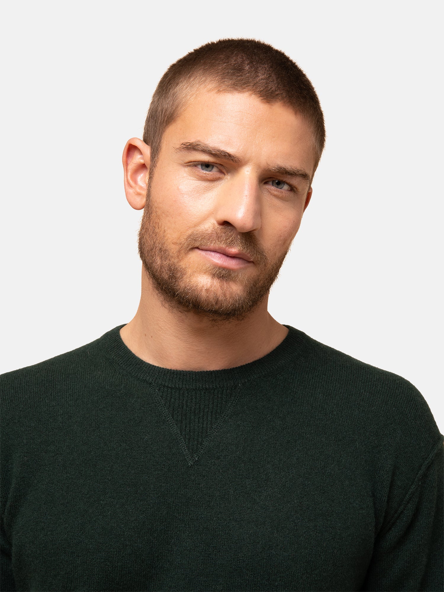 Pull Col Rond Cyprès Noe, JUST CASHMERE