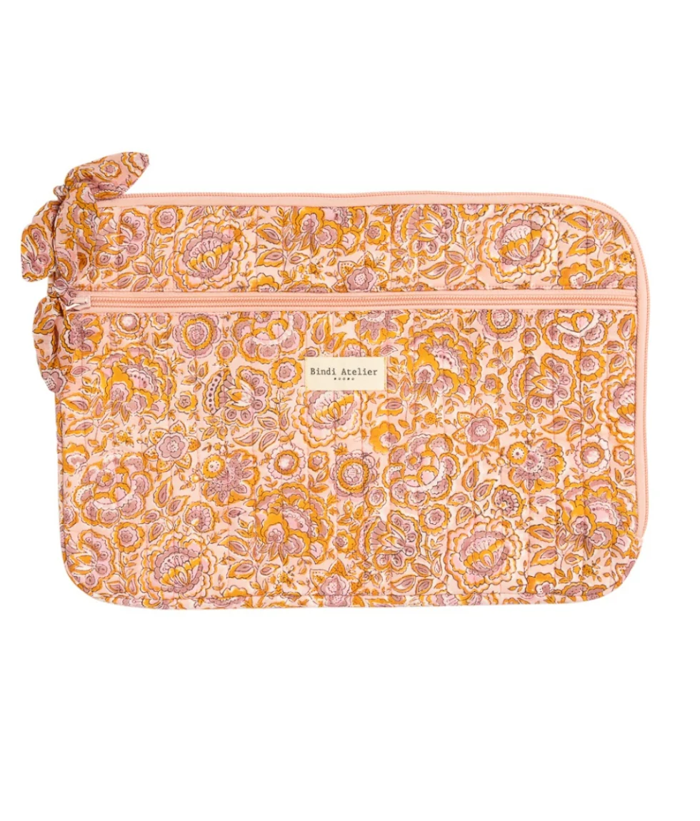 Pochette d'ordinateur en coton 15" Garda, BINDI ATELIER