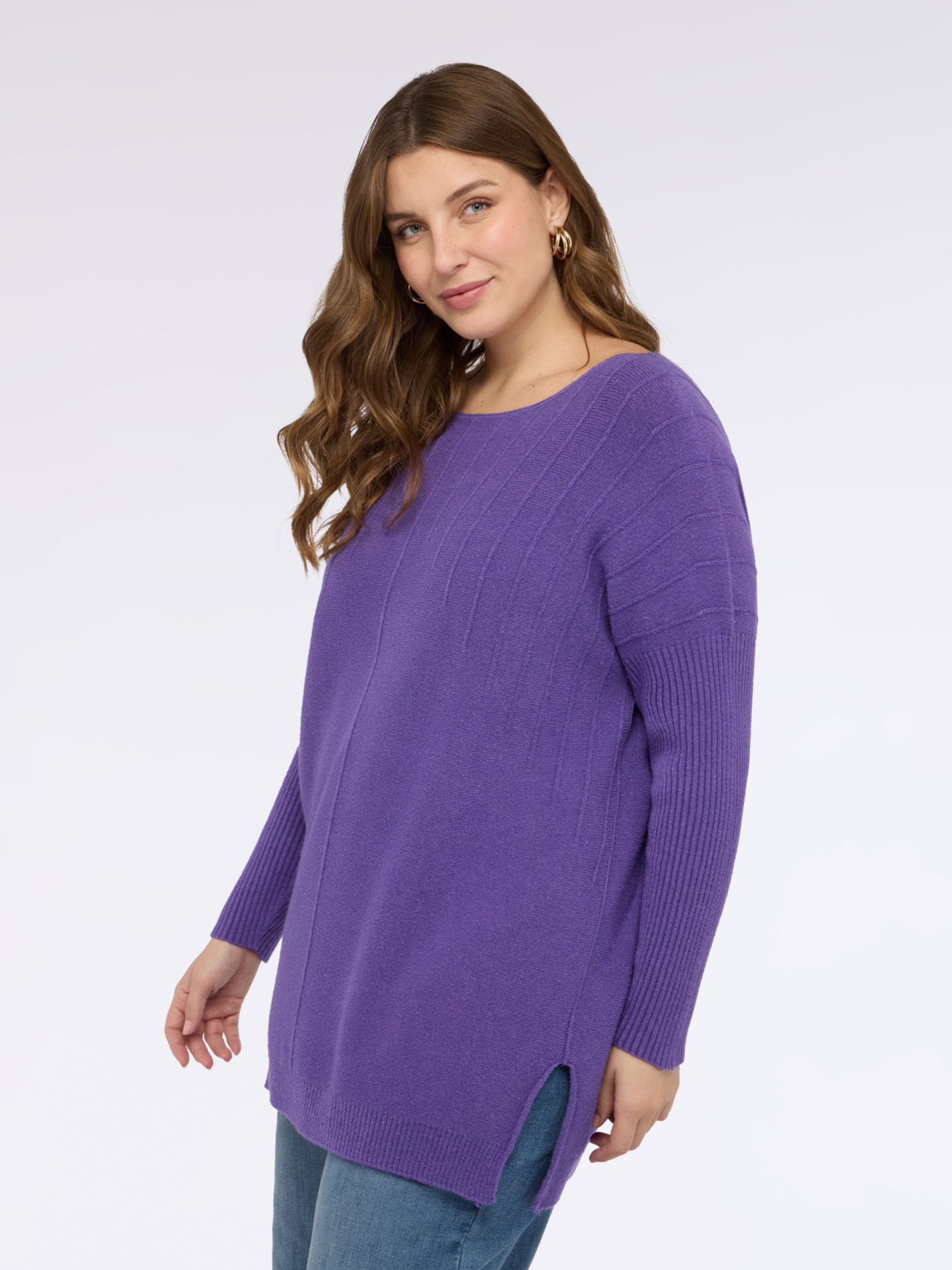 Pull long avec encolure bateau, FIORELLA RUBINO
