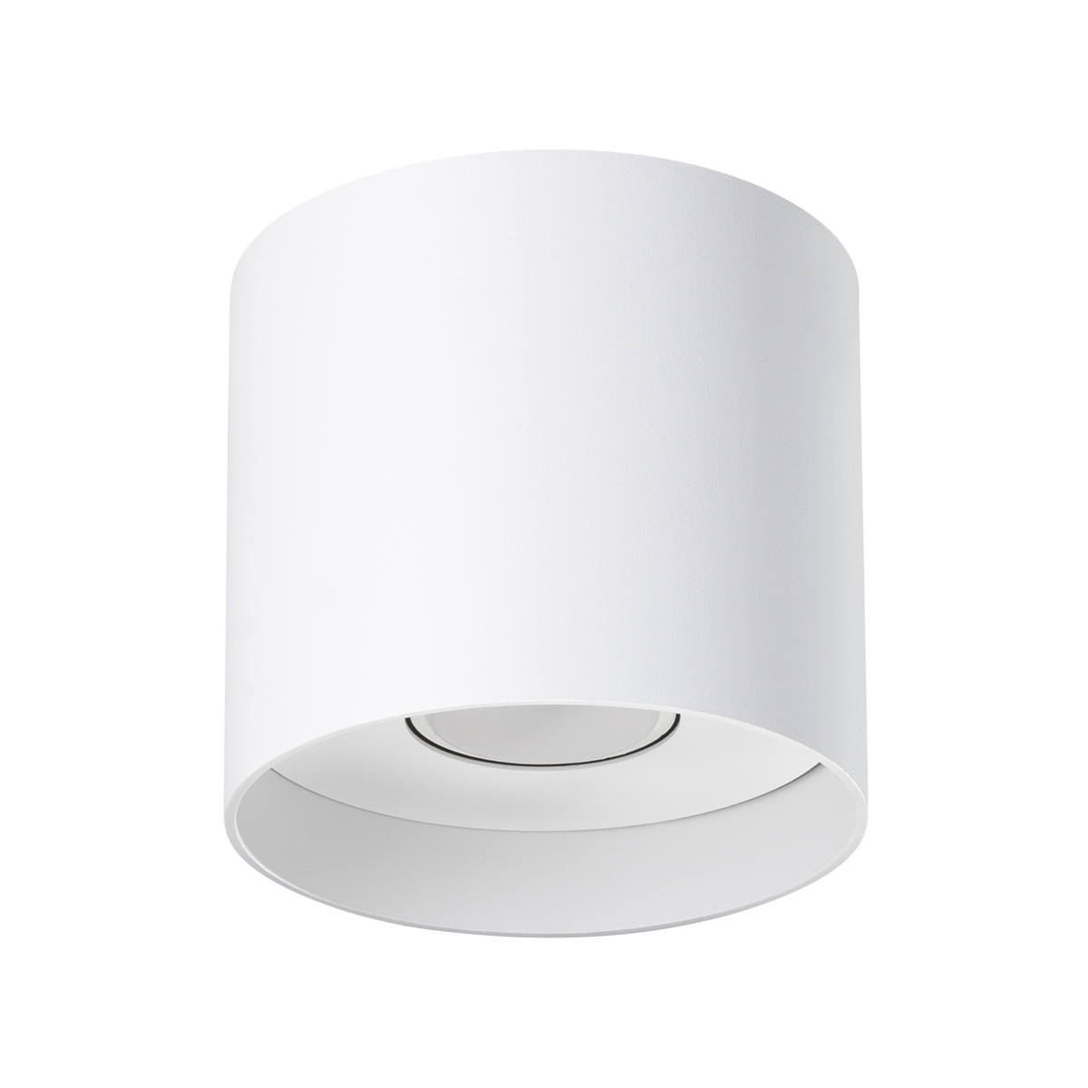 Plafonnier Aluminium Blanc GU10 1 Mika, EDEN