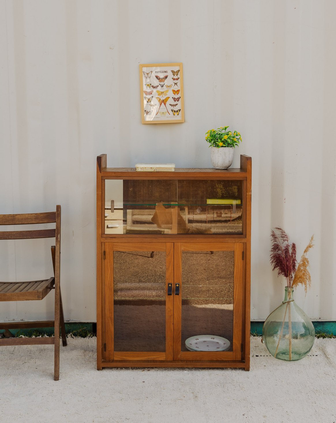 Petite vitrine en bois Victoria N°1308 - Bon état, DEBONGOUT