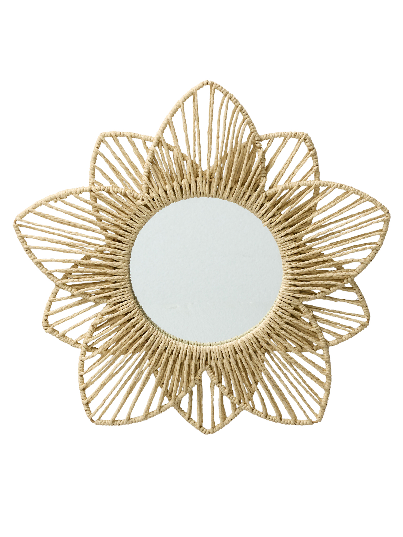 Miroir Fleur en corde de papier, VERTBAUDET