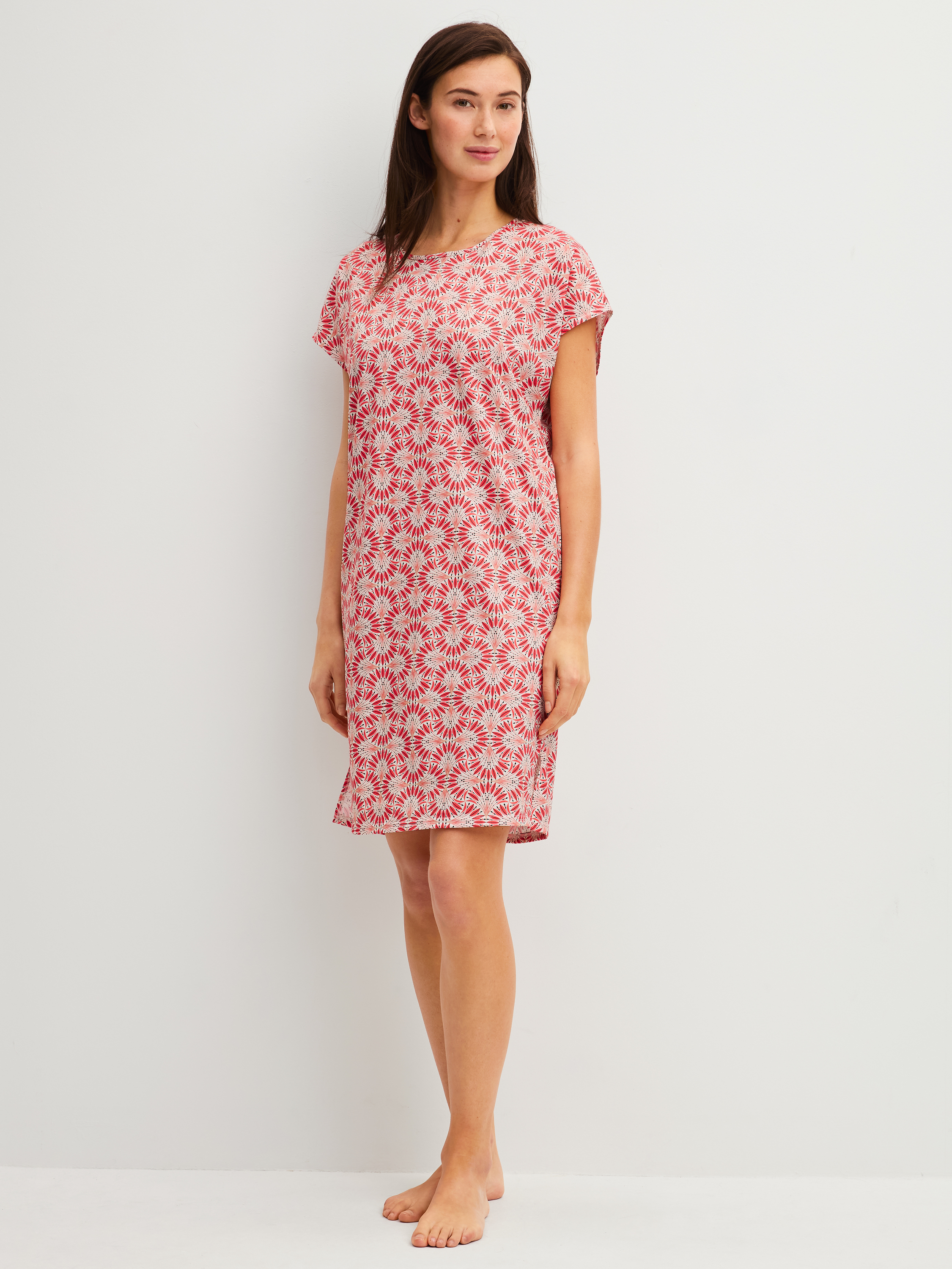 Chemise de nuit à manches courtes, longueur 95 cm manches courtes Coton COTTON SPECIAL, CALIDA