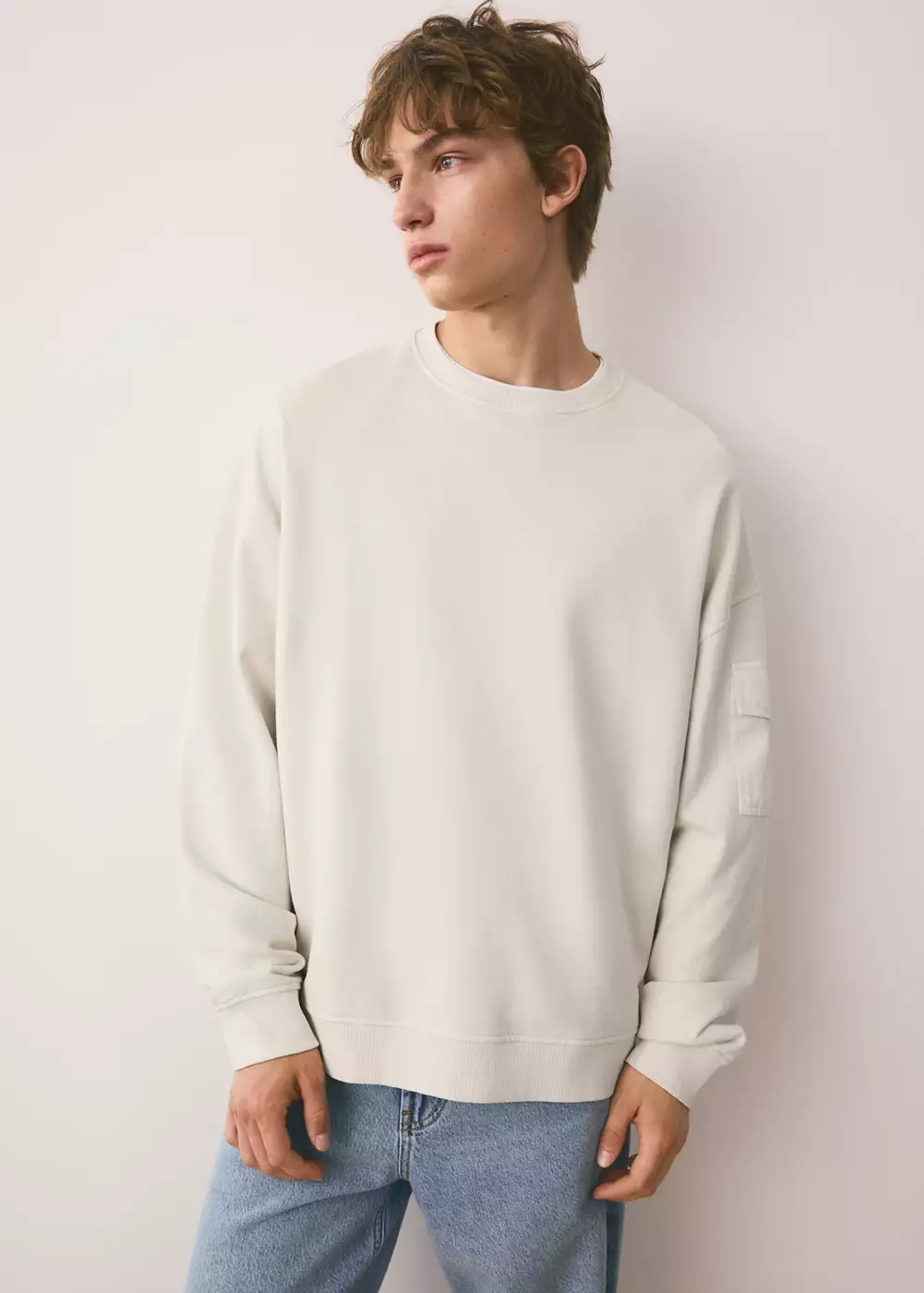 Sweat-shirt coton détails brodés, MANGO TEEN