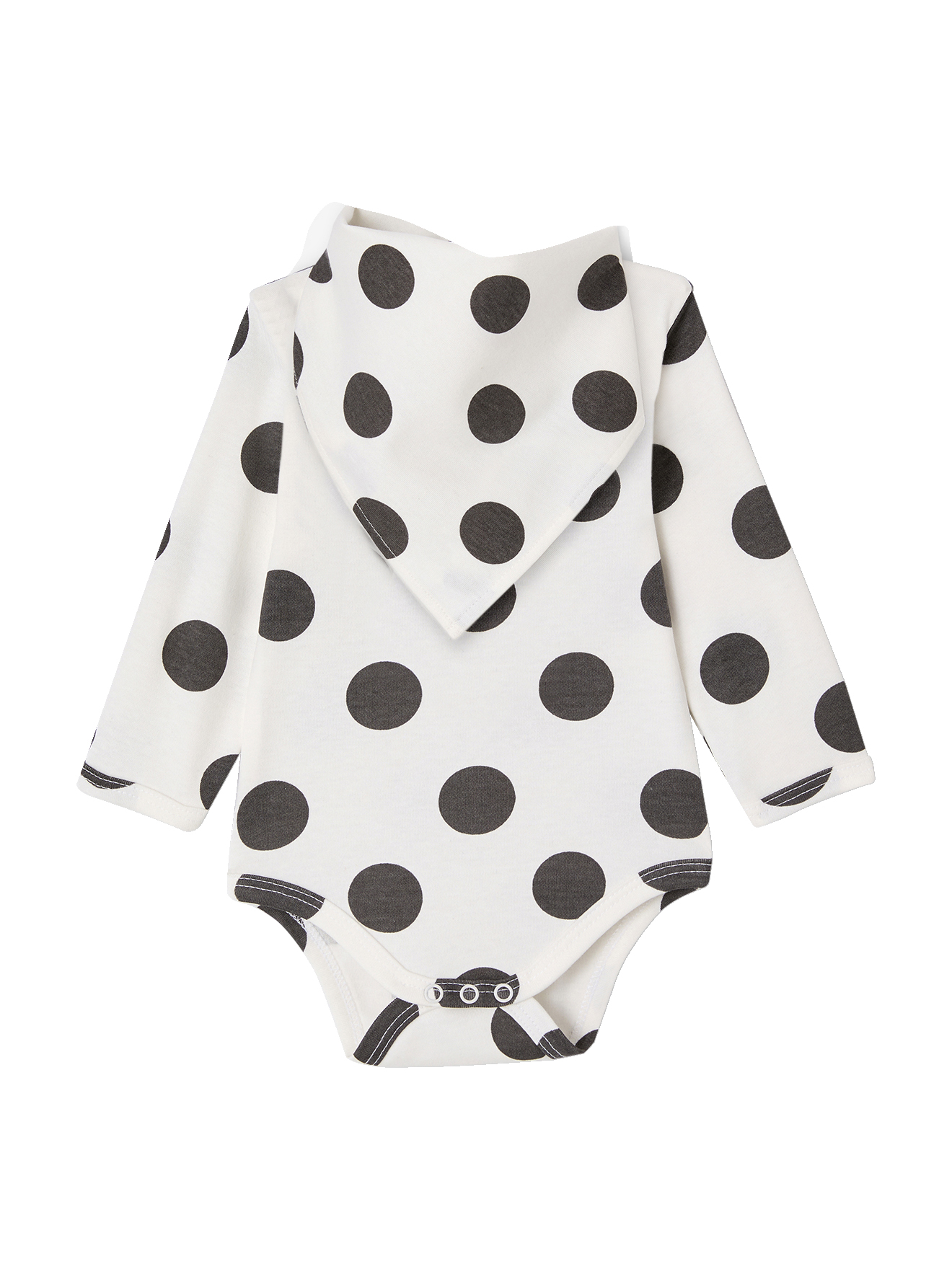 Coffret naissance body bébé et bavoir à pois, VERTBAUDET