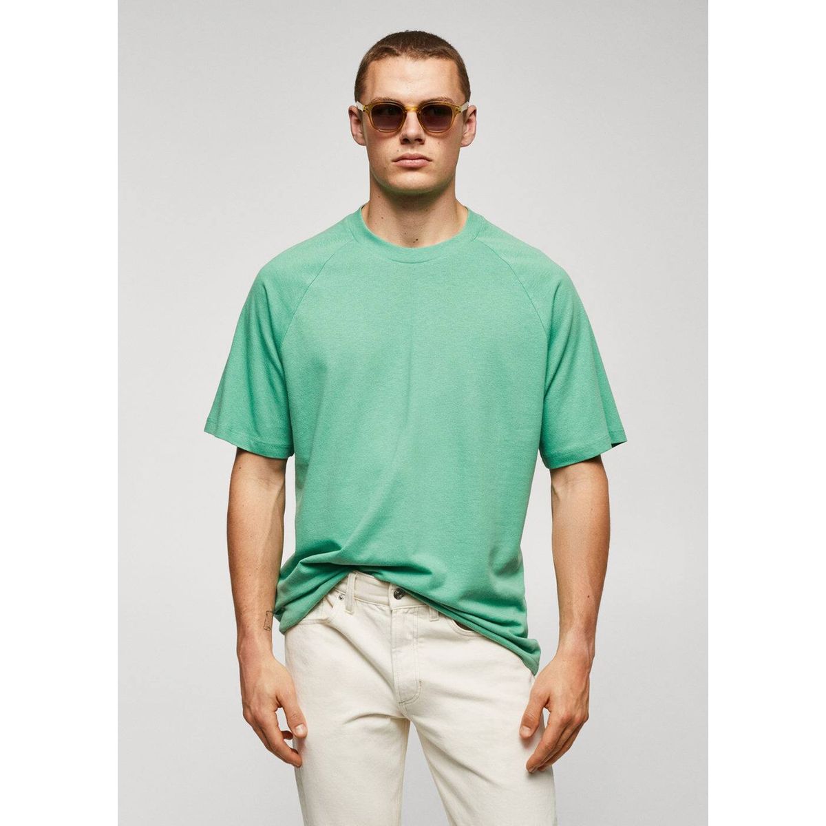 T shirt best sale vert pomme homme