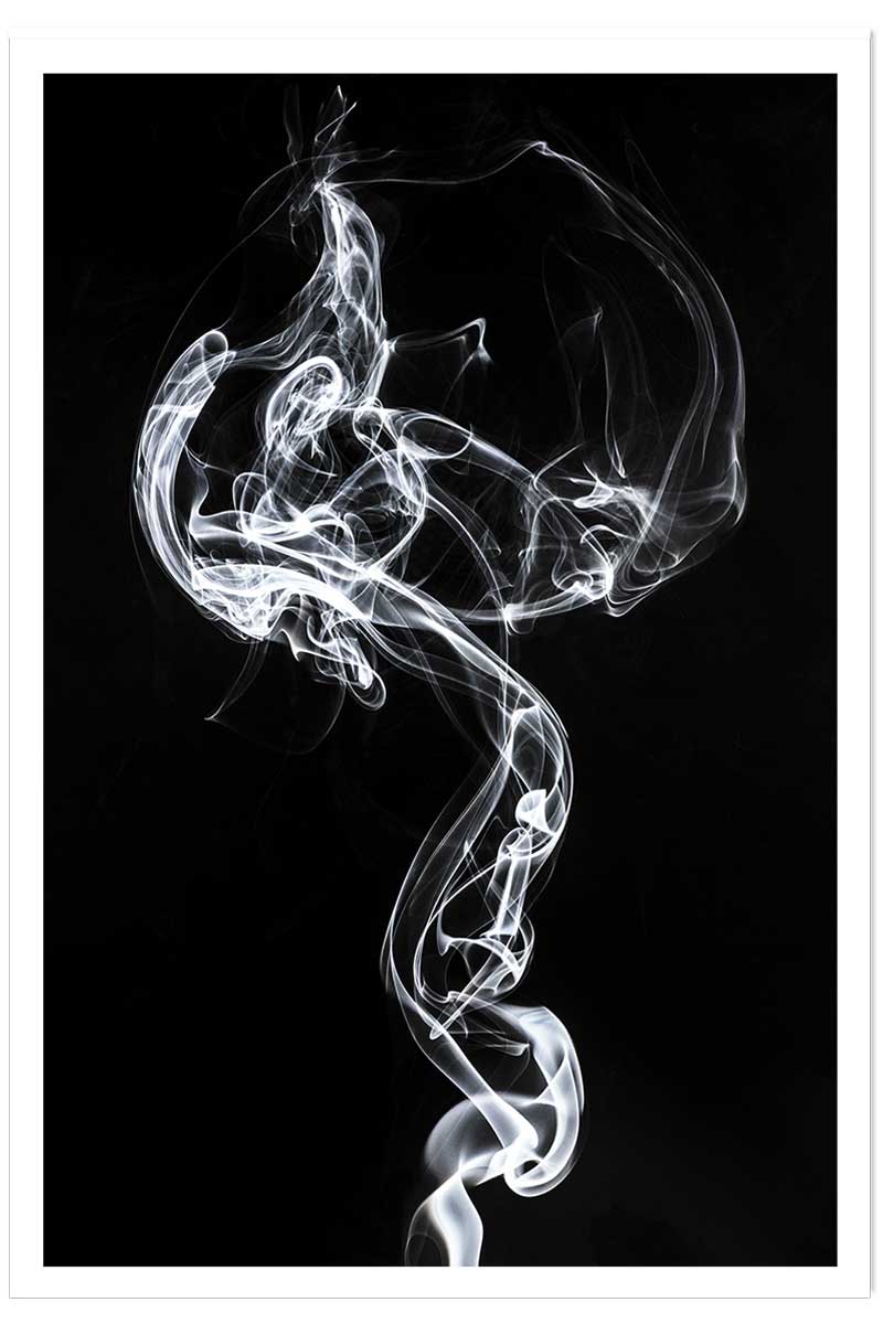 Poster white smoke medusa, HEXOA