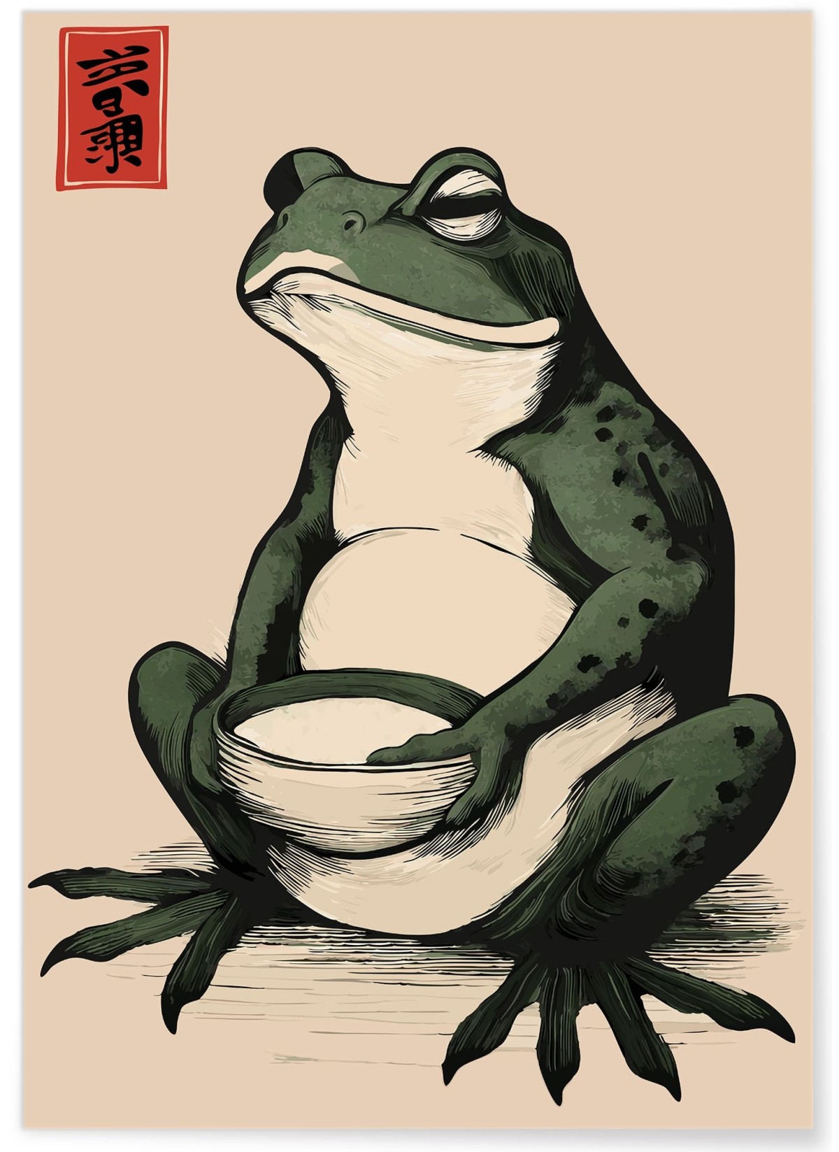 Affiche Grenouille zen, L'AFFICHERIE