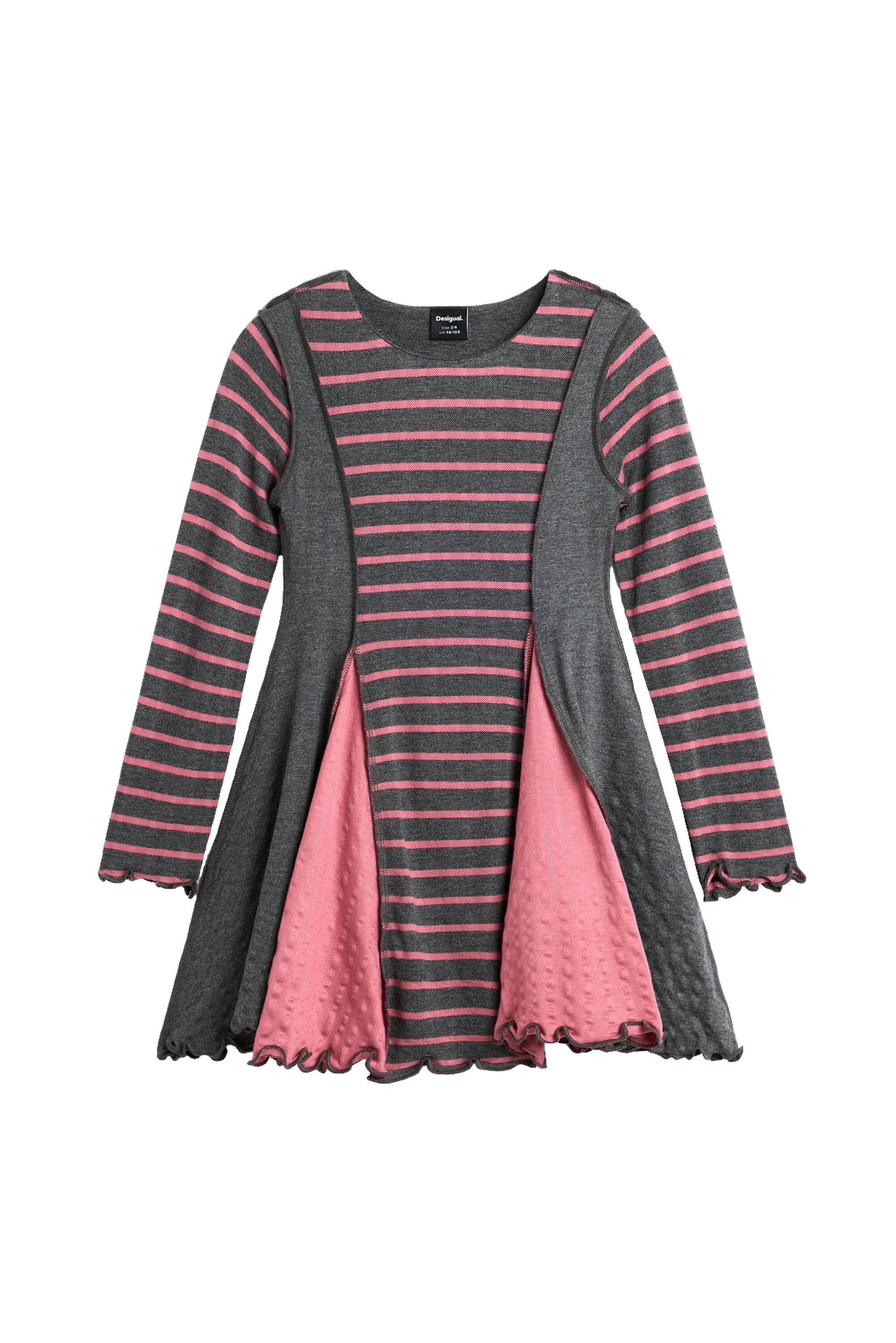 Robe évasée à rayures, DESIGUAL