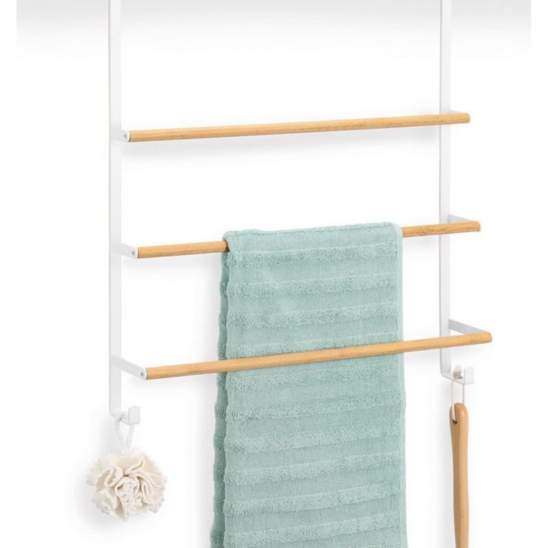 Porte-serviettes pour porte bois métal, ZELLER PRESENT
