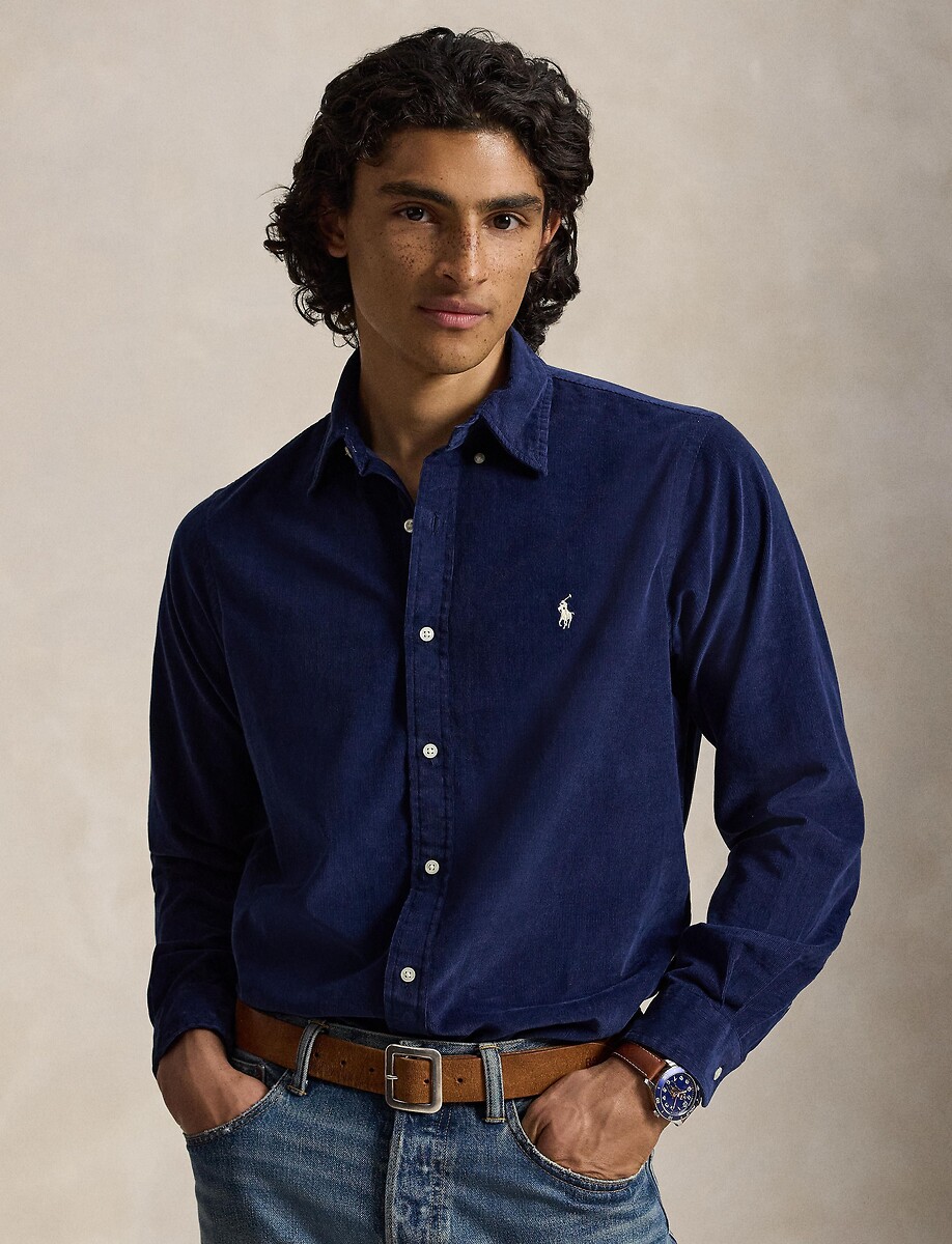 Chemise ajustée en velours côtelé, Custom Fit, POLO RALPH LAUREN